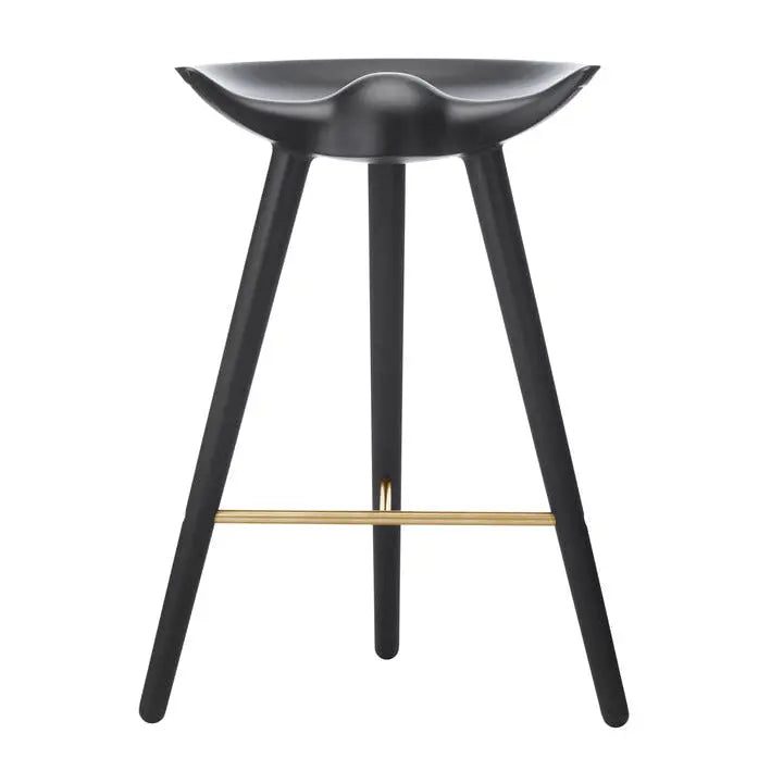 Hocker ML 42 schwarzes Buchenholz