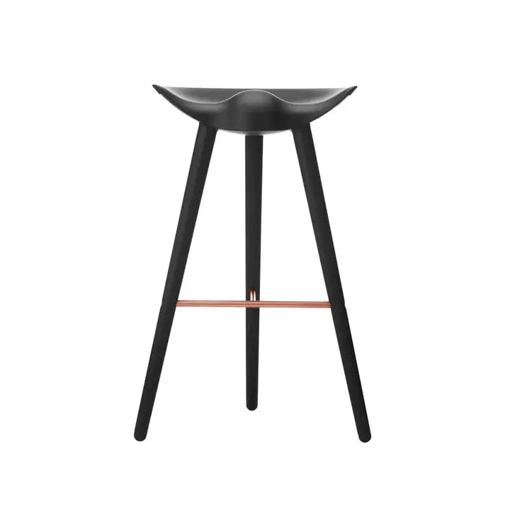 Hocker ML 42 schwarzes Buchenholz