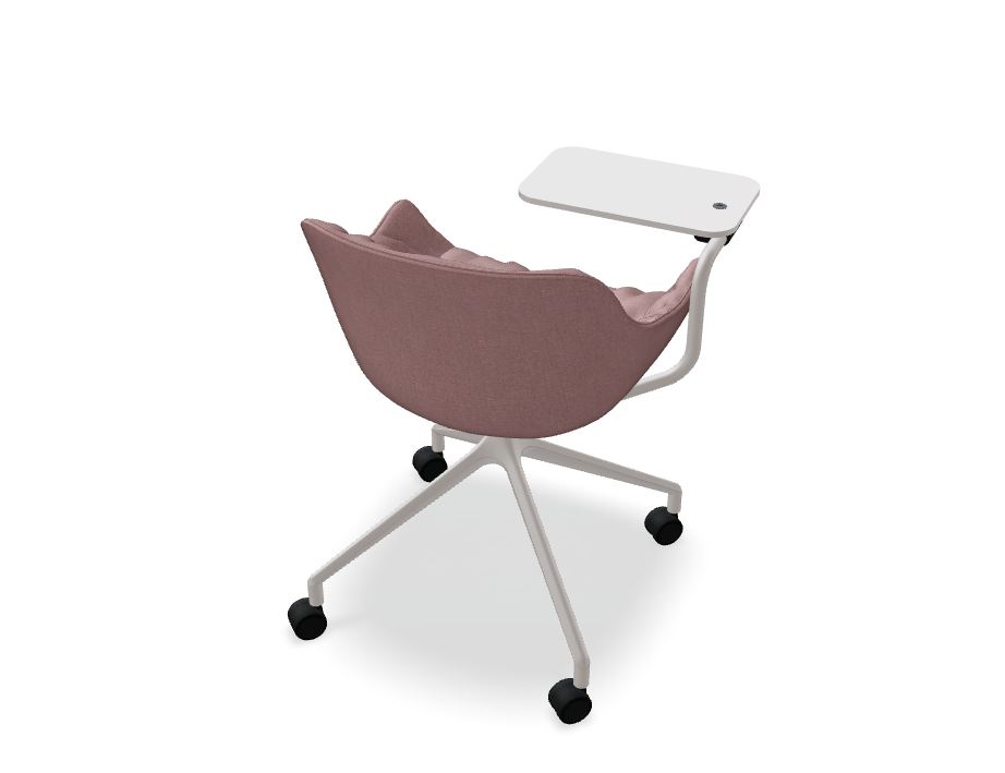 Swivel chair Baltic Soft Duo aluminum base with wheels to a hard surface