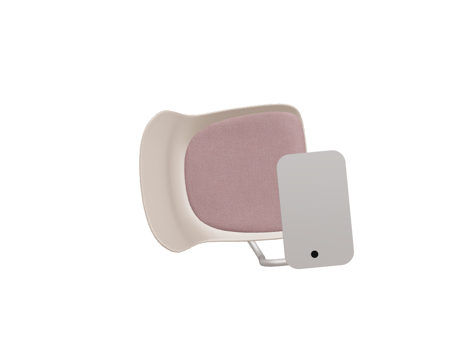 Swivel chair Baltic 2 remix metal base with wheels to a soft surface