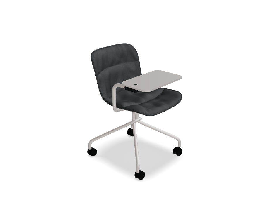 Schwenkstuhl Baltic 2 Weiches Duo -Metallbasis mit Rädern bis zu einer weichen Oberfläche