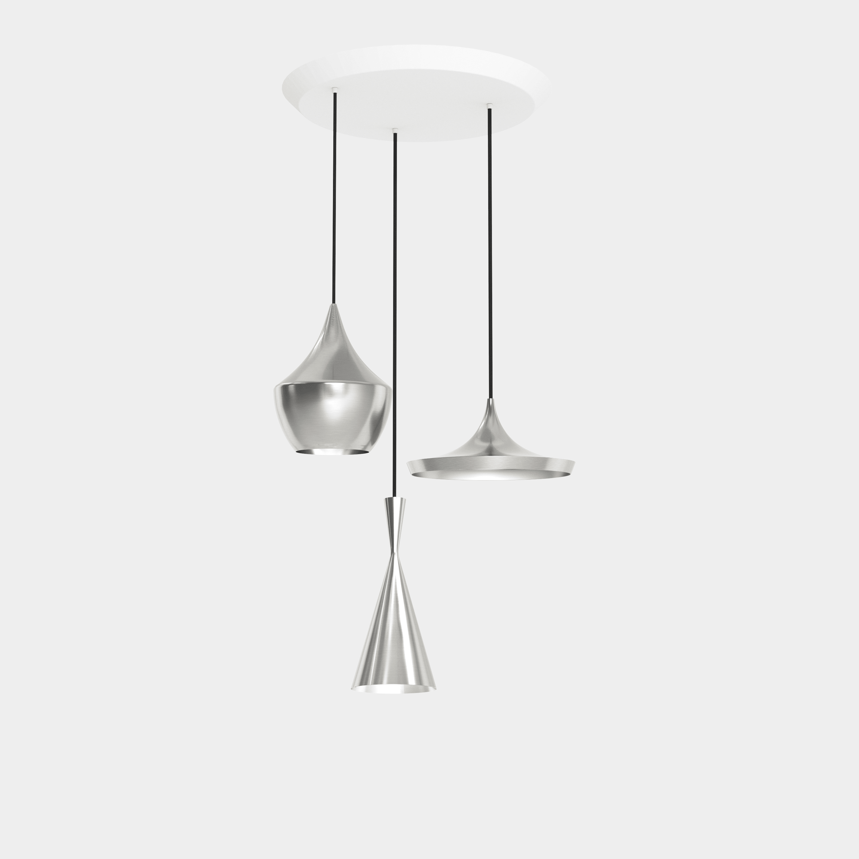 Hängelampe UNBEATEN TALL silber