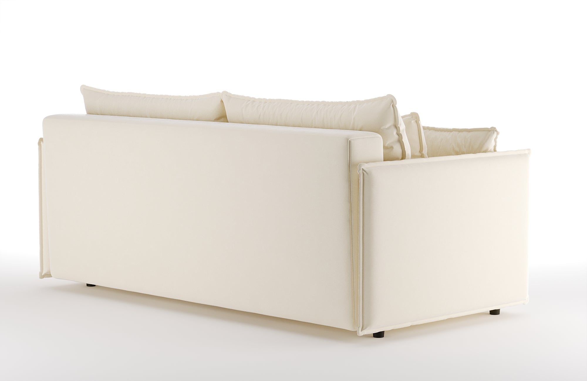 Velvet Sofa with Sleeping Function FABIEN Beige