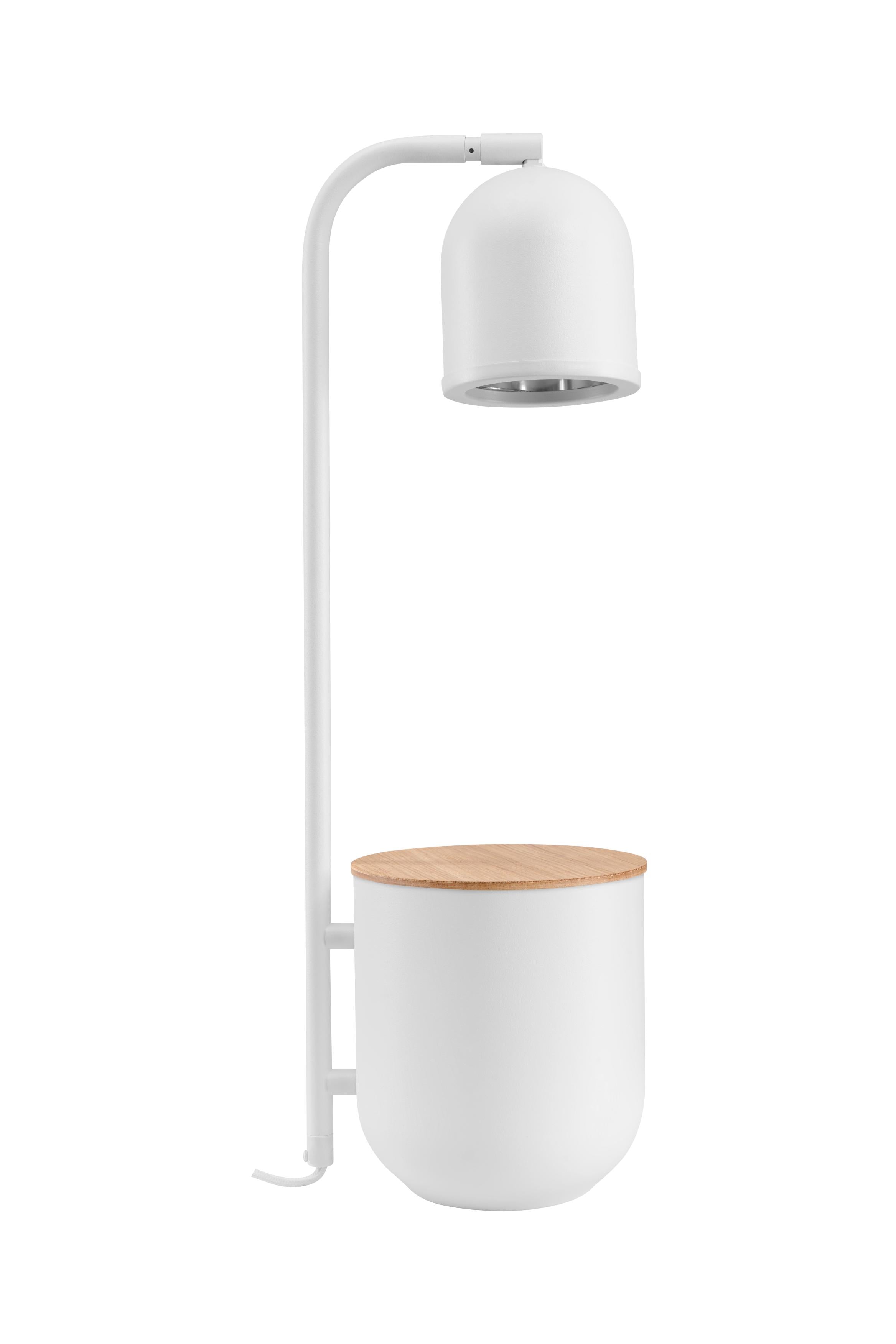 Schreibtischlampe BOTANICA WOOD weiß