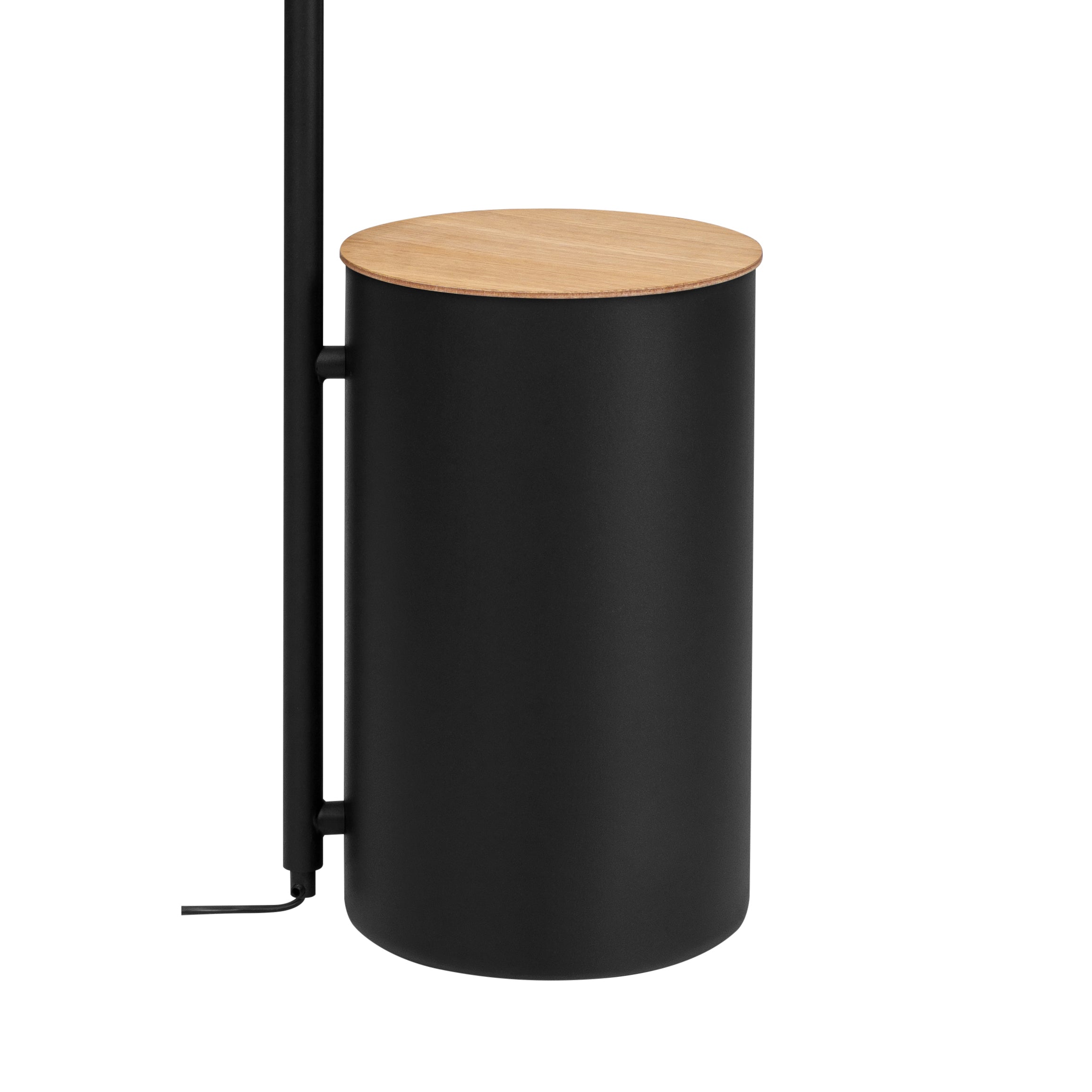 BOTANICA DECO XL black floor lamp with table