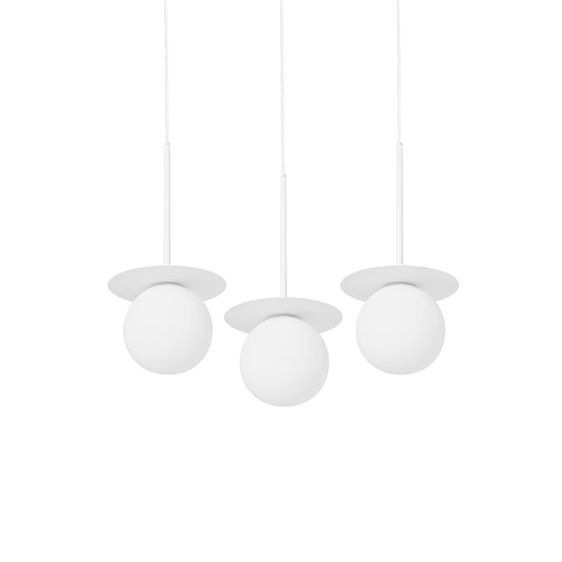Lampa wisząca BORRA 3L biały – Ummo