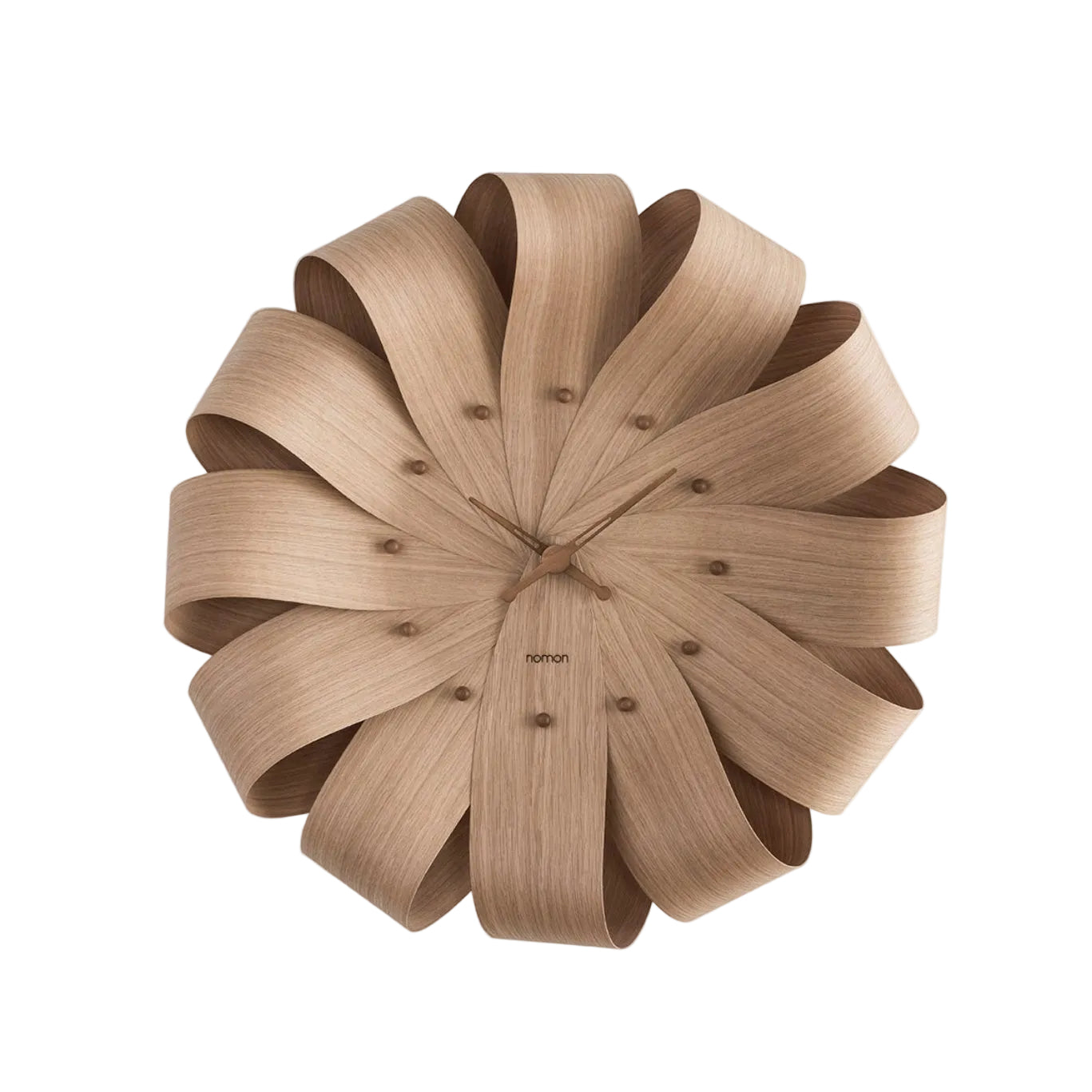 BRISA wall clock oak wood