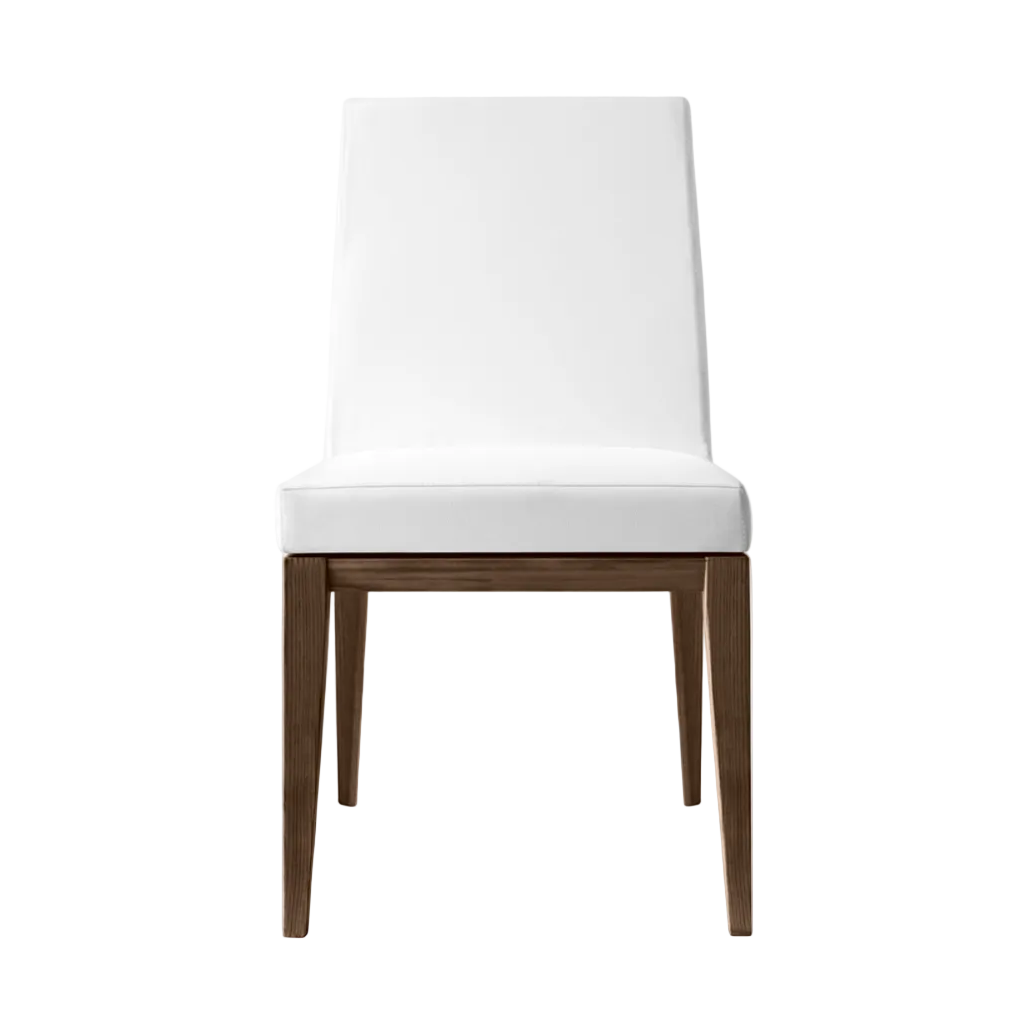 Sessel BESS LOW gepolstert mit dunklem Holzgestell