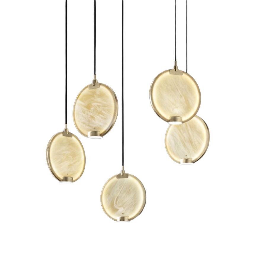 Pendant lamp HORO S5 brushed brass