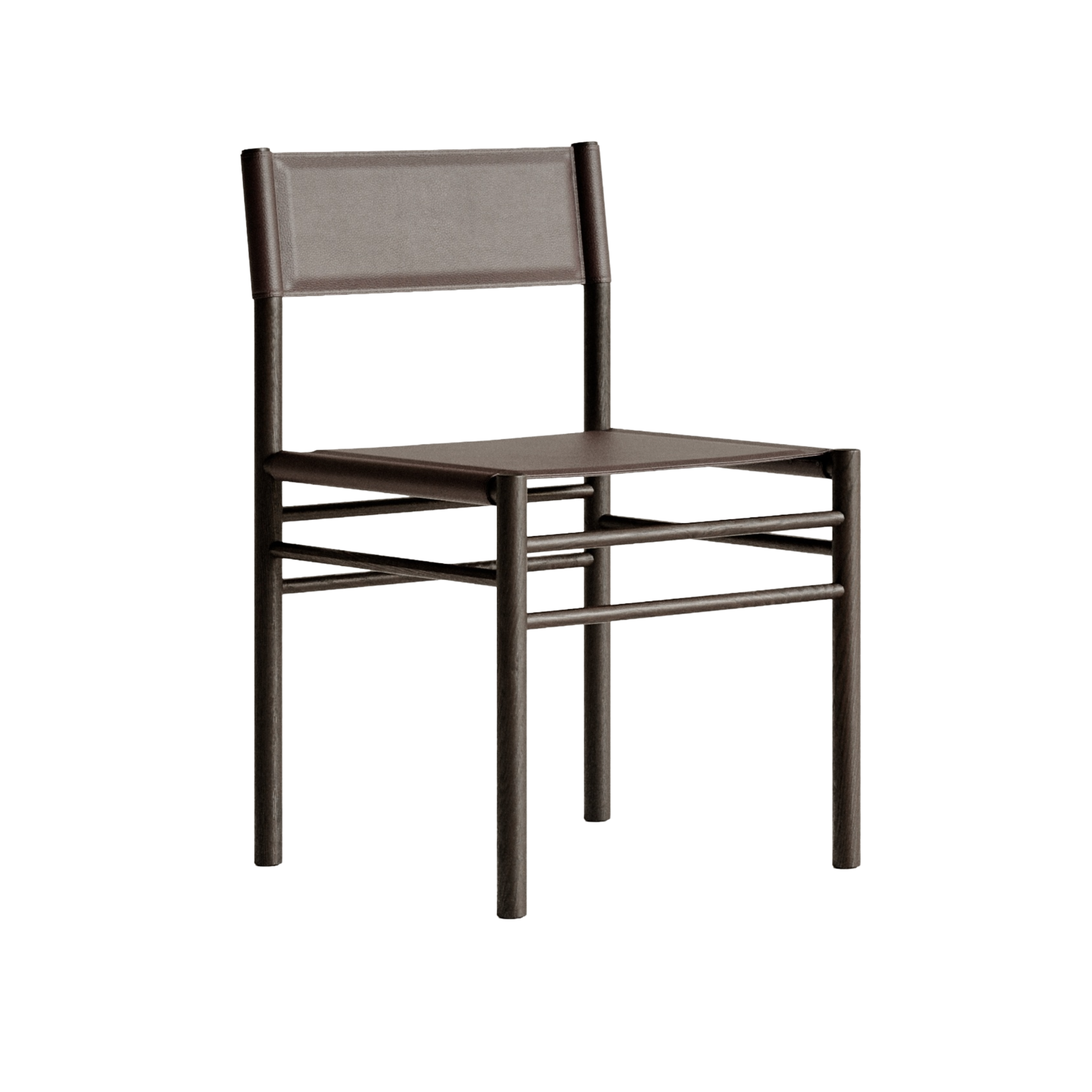 Stuhl FERRA Eiche und Leder