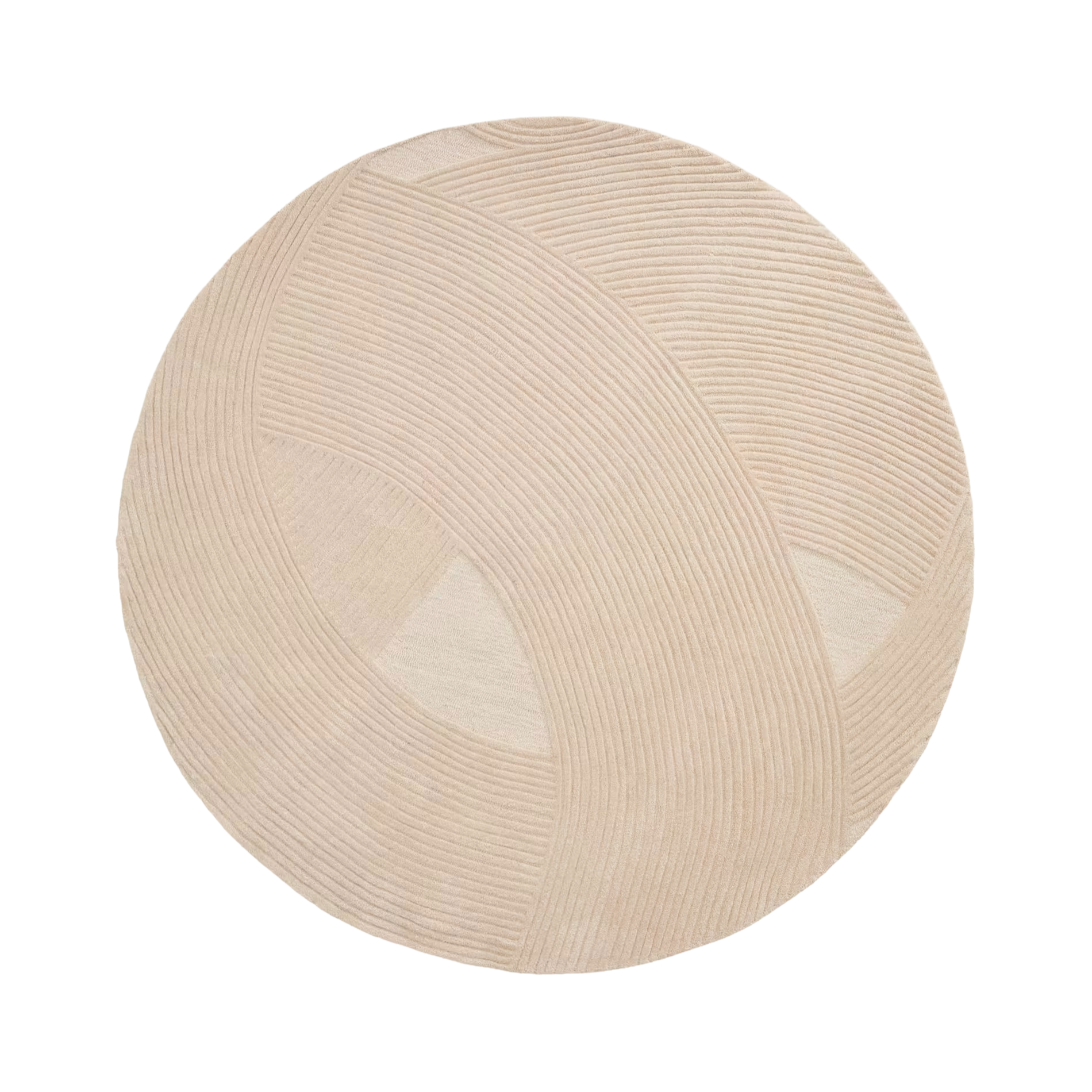 Runder Teppich DOMM cremefarben