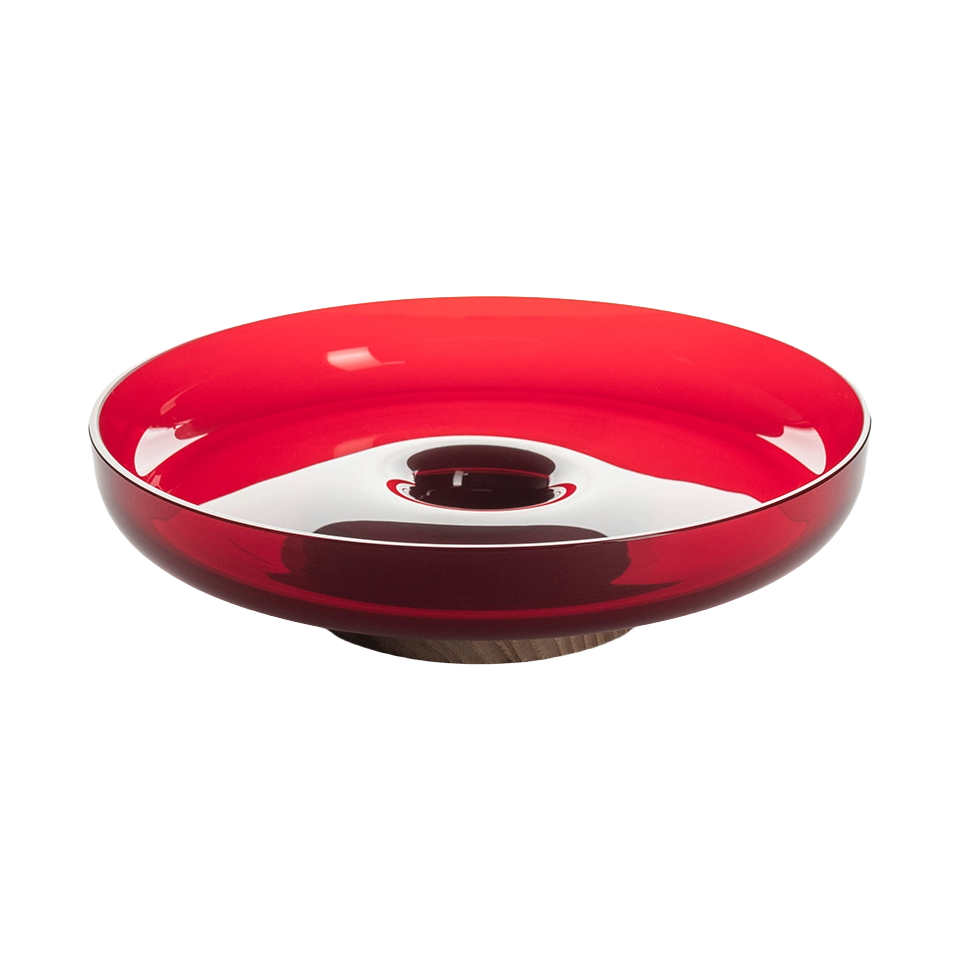 Taca BONTA rot mit Holzunterlage