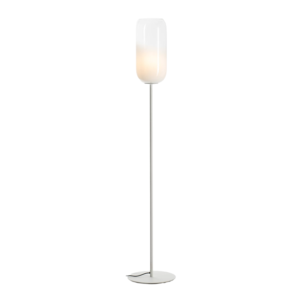 GOPLE Floor Lamp White with White Base