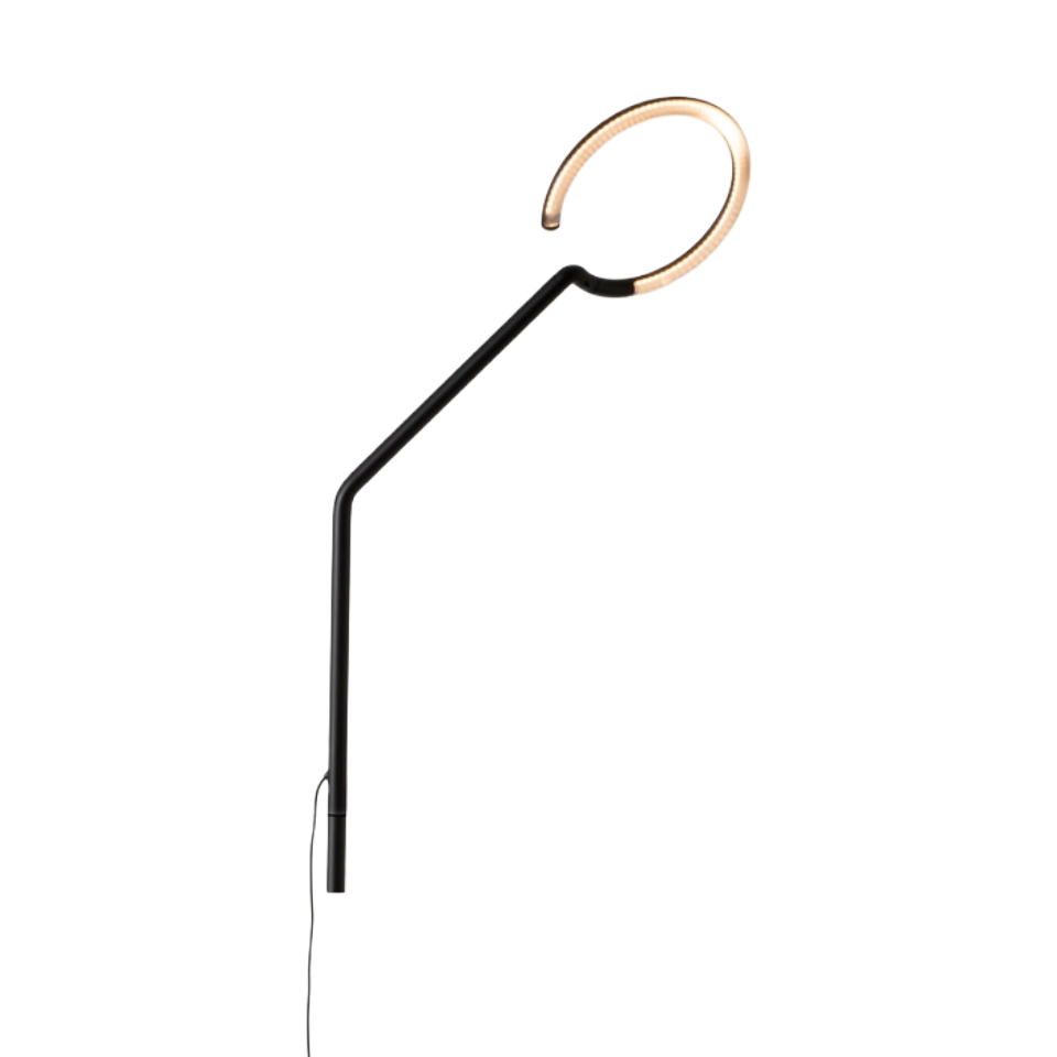 Wandleuchte mit Arm VINE LIGHT schwarz