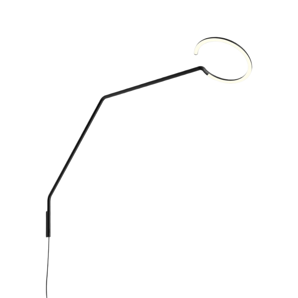 Wandleuchte mit Arm VINE LIGHT L schwarz