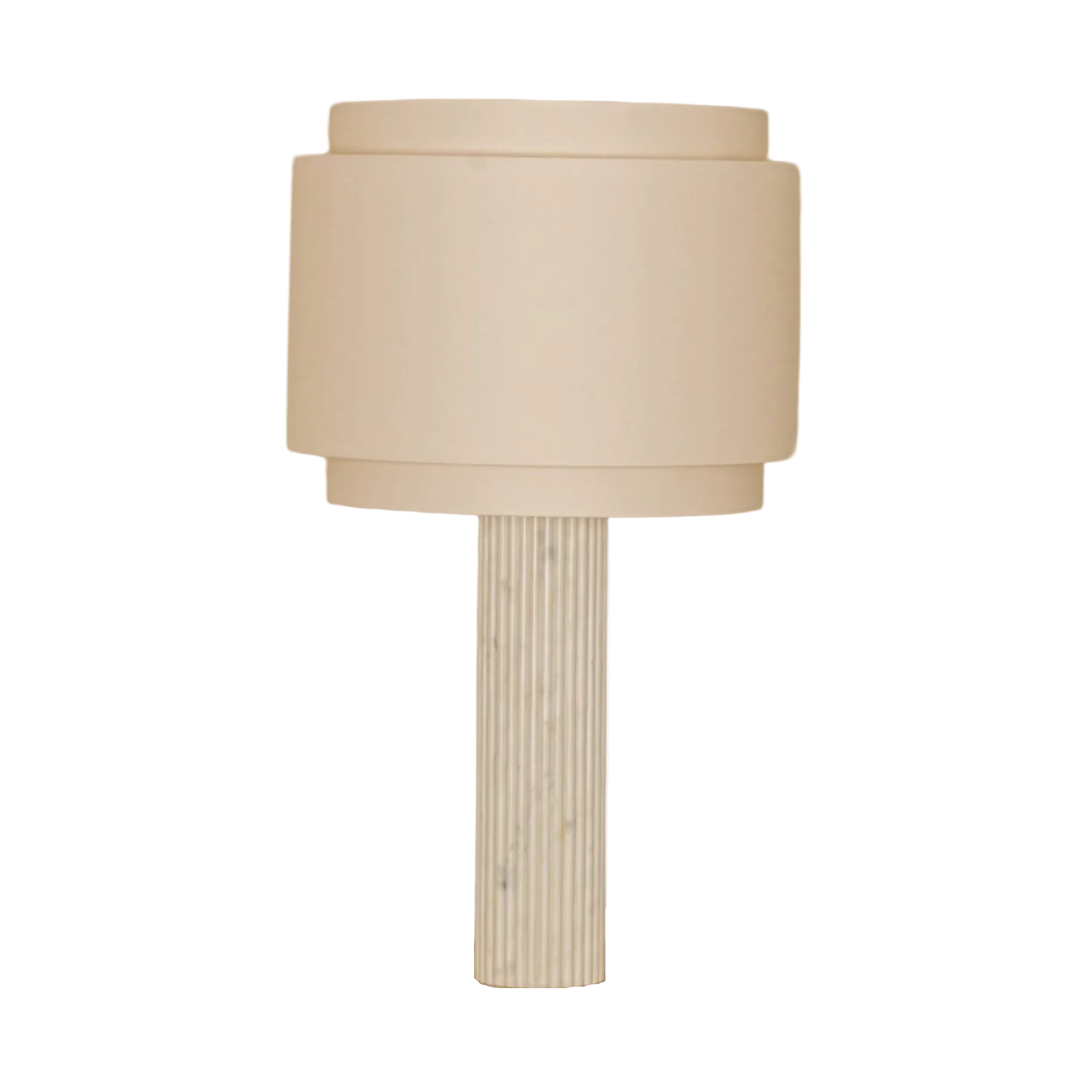 Tischlampe FLUTA DOUBLE weißer Marmor