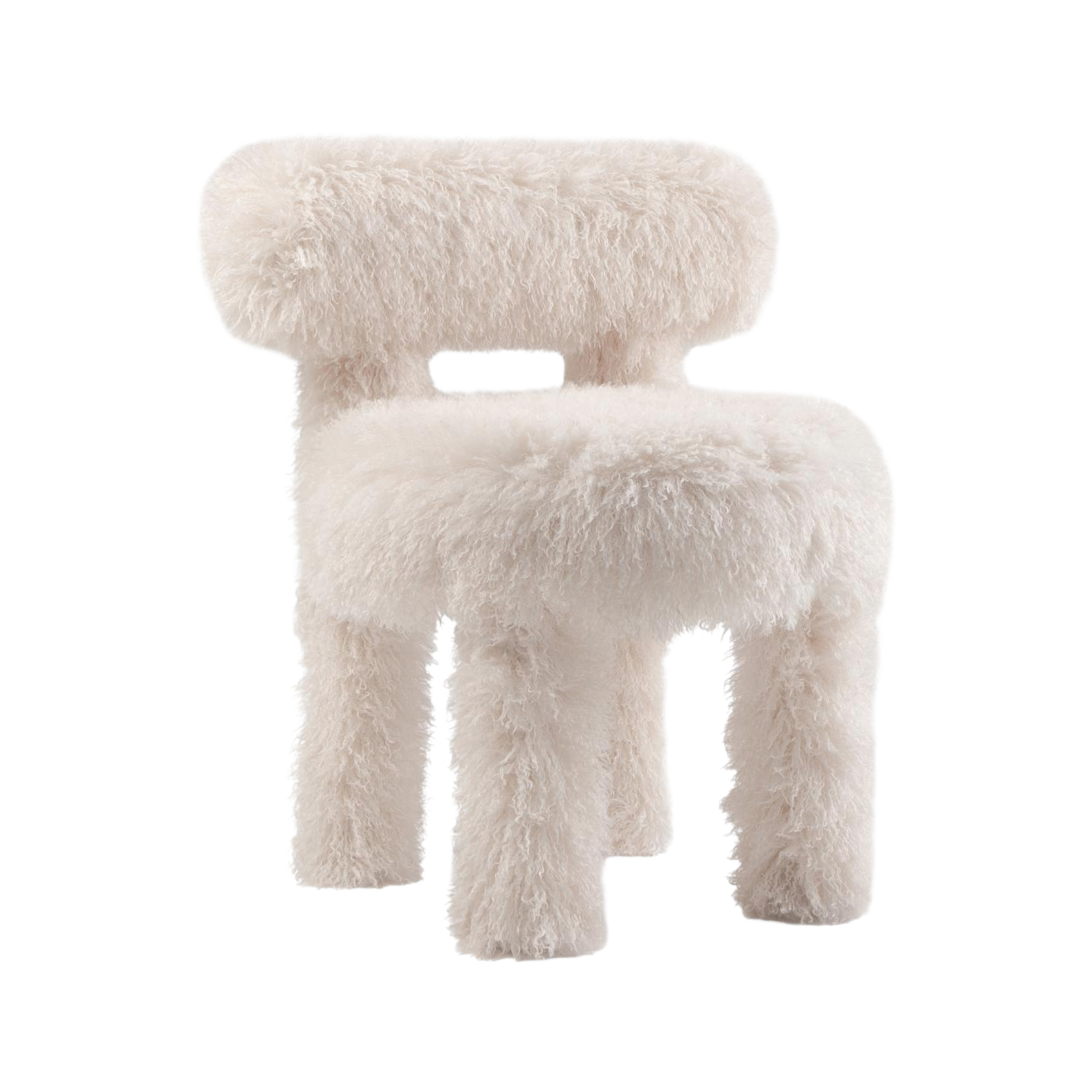 Stuhl GROPIUS CS1 - FLUFFY EDITION Kunstfell