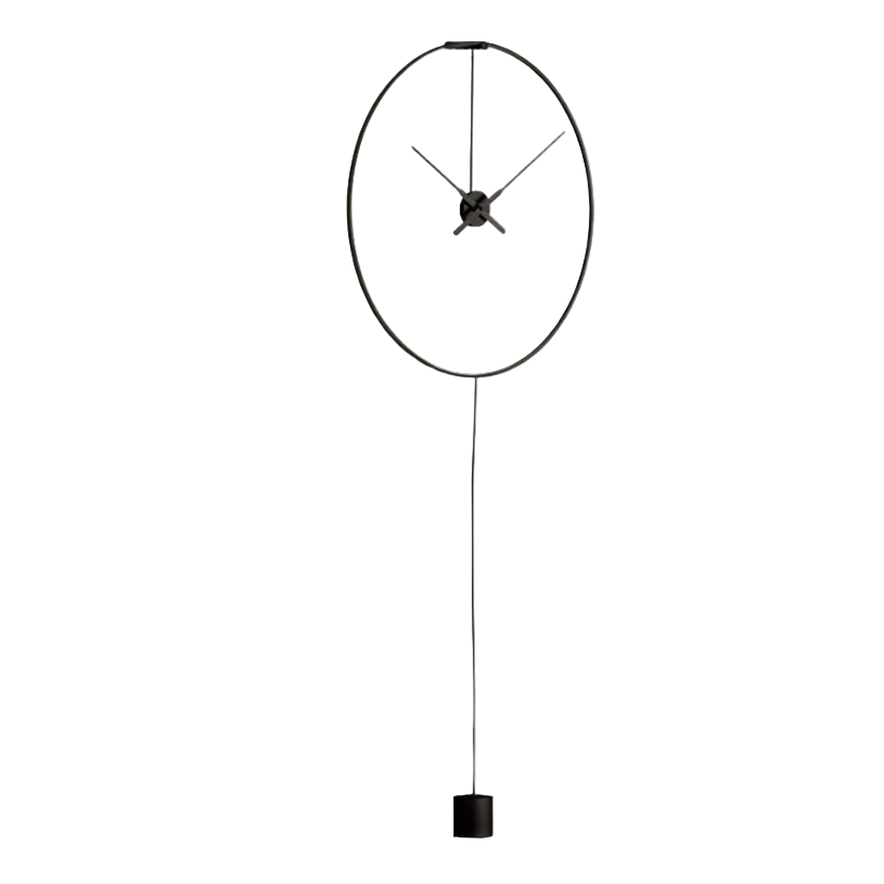 Illuminated Floor Clock OMBRA Black