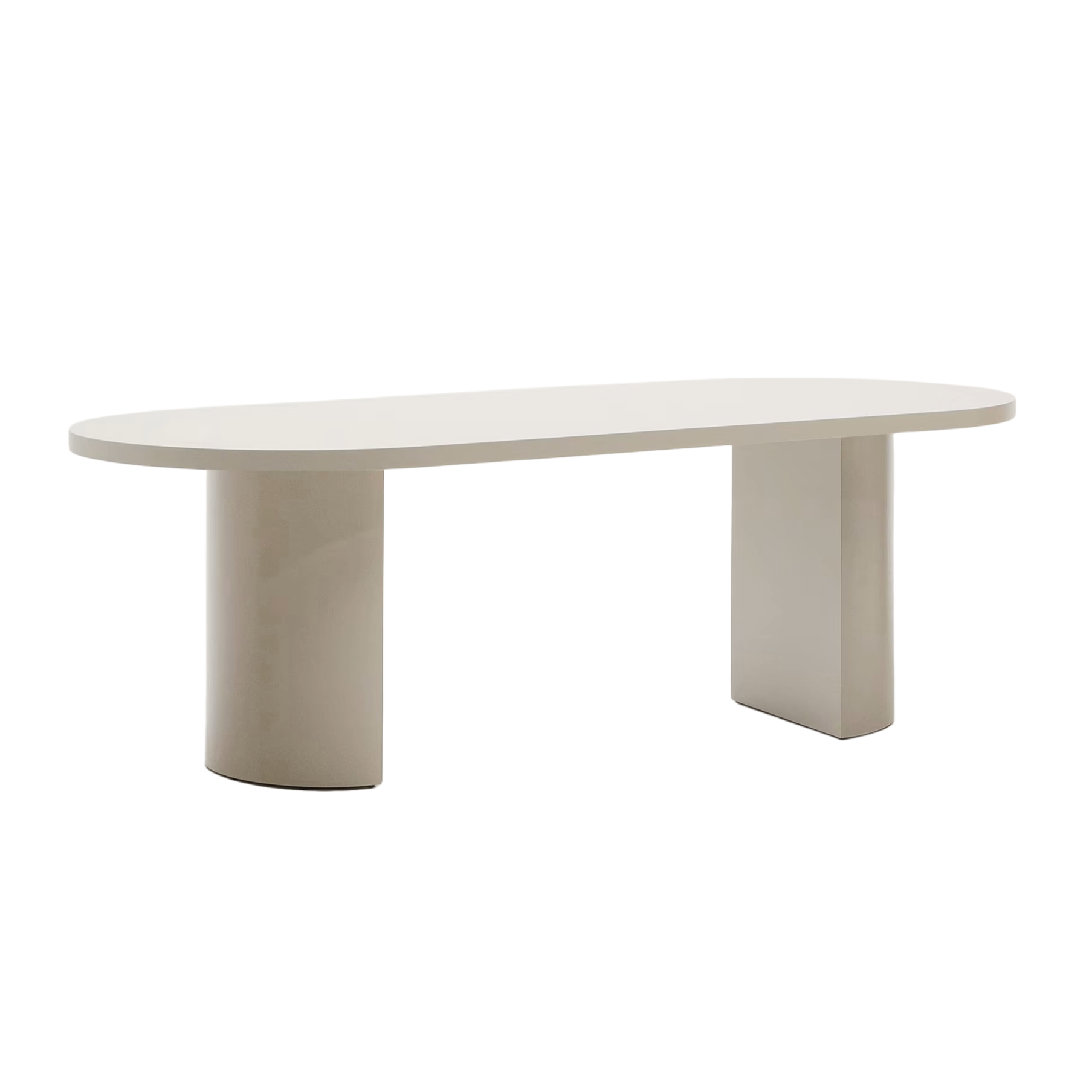 NEALY Cremefarbener Tisch