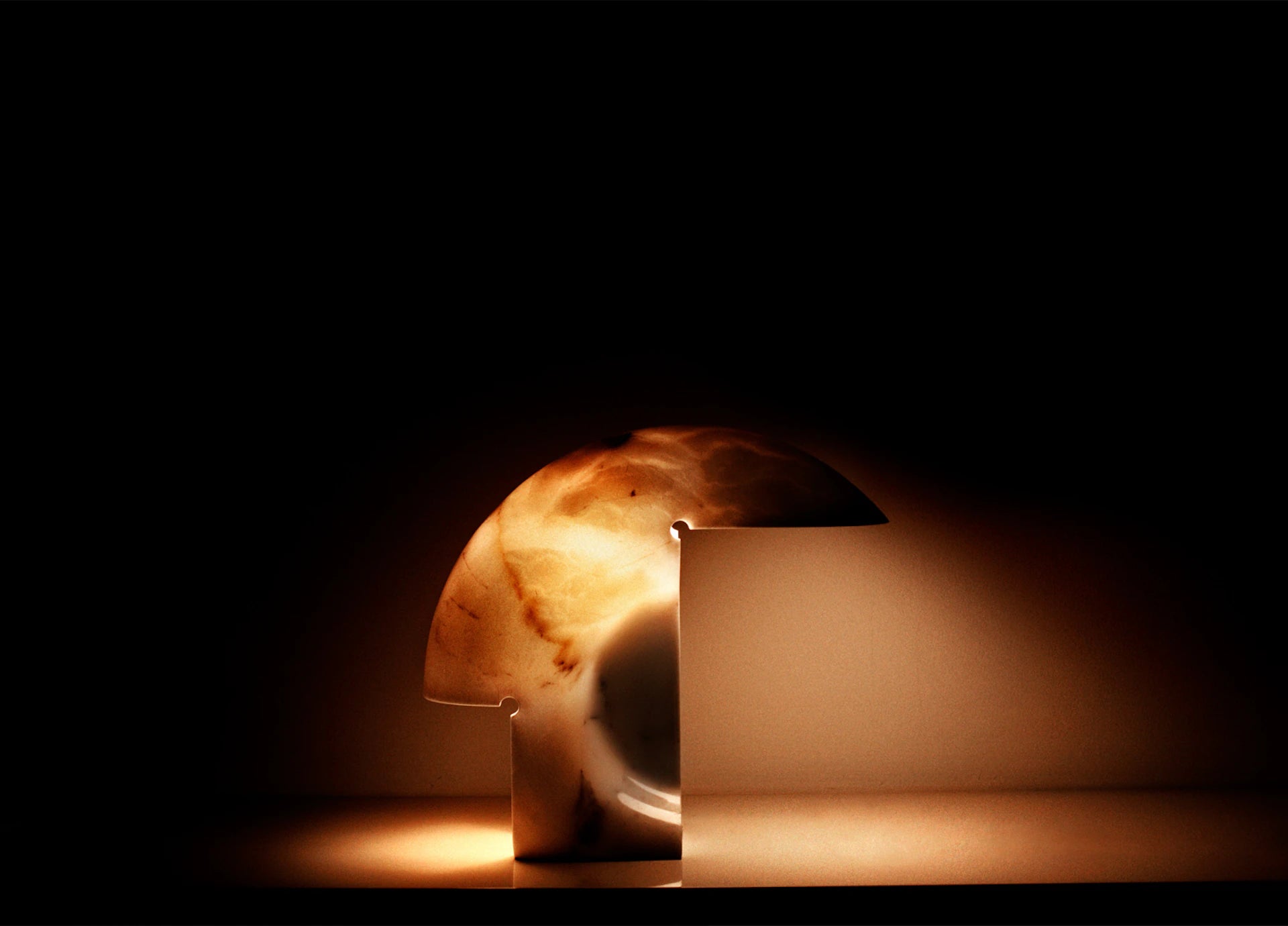 Table lamp BIAGIO white marble