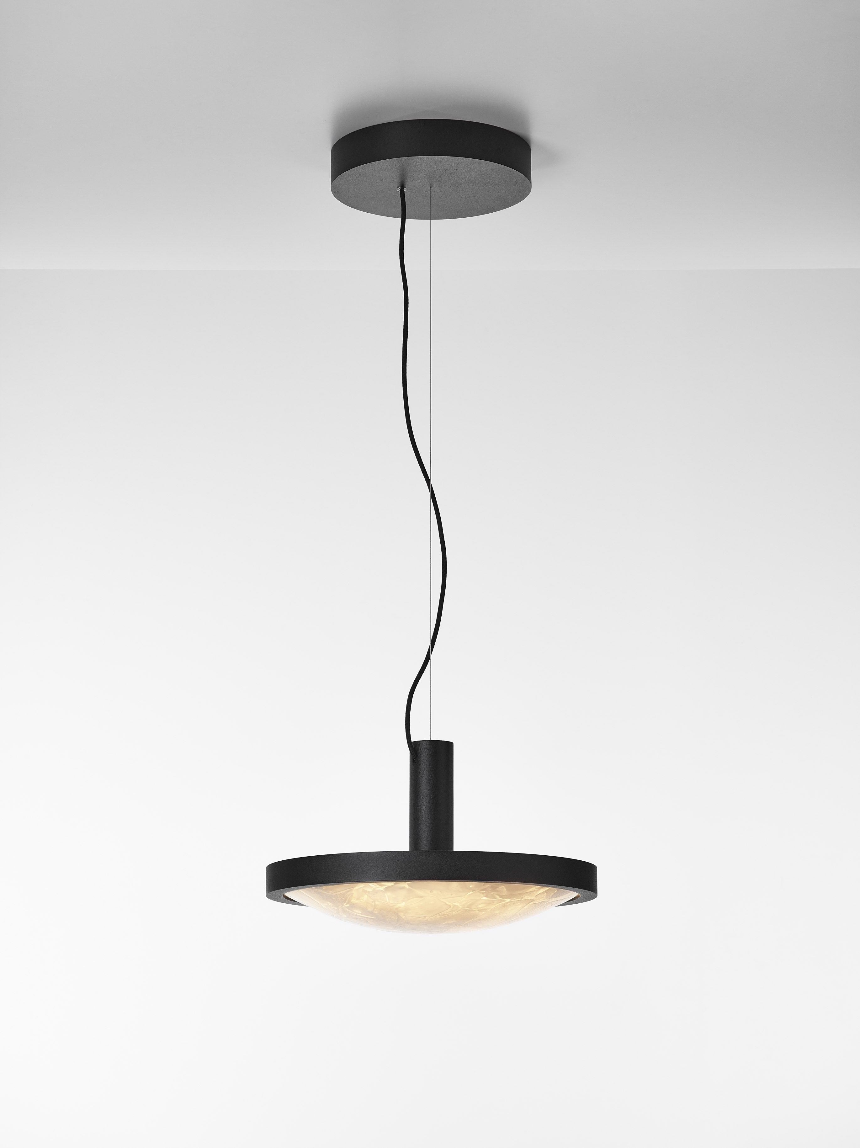 Convex hanging lamp BokisGlass glass