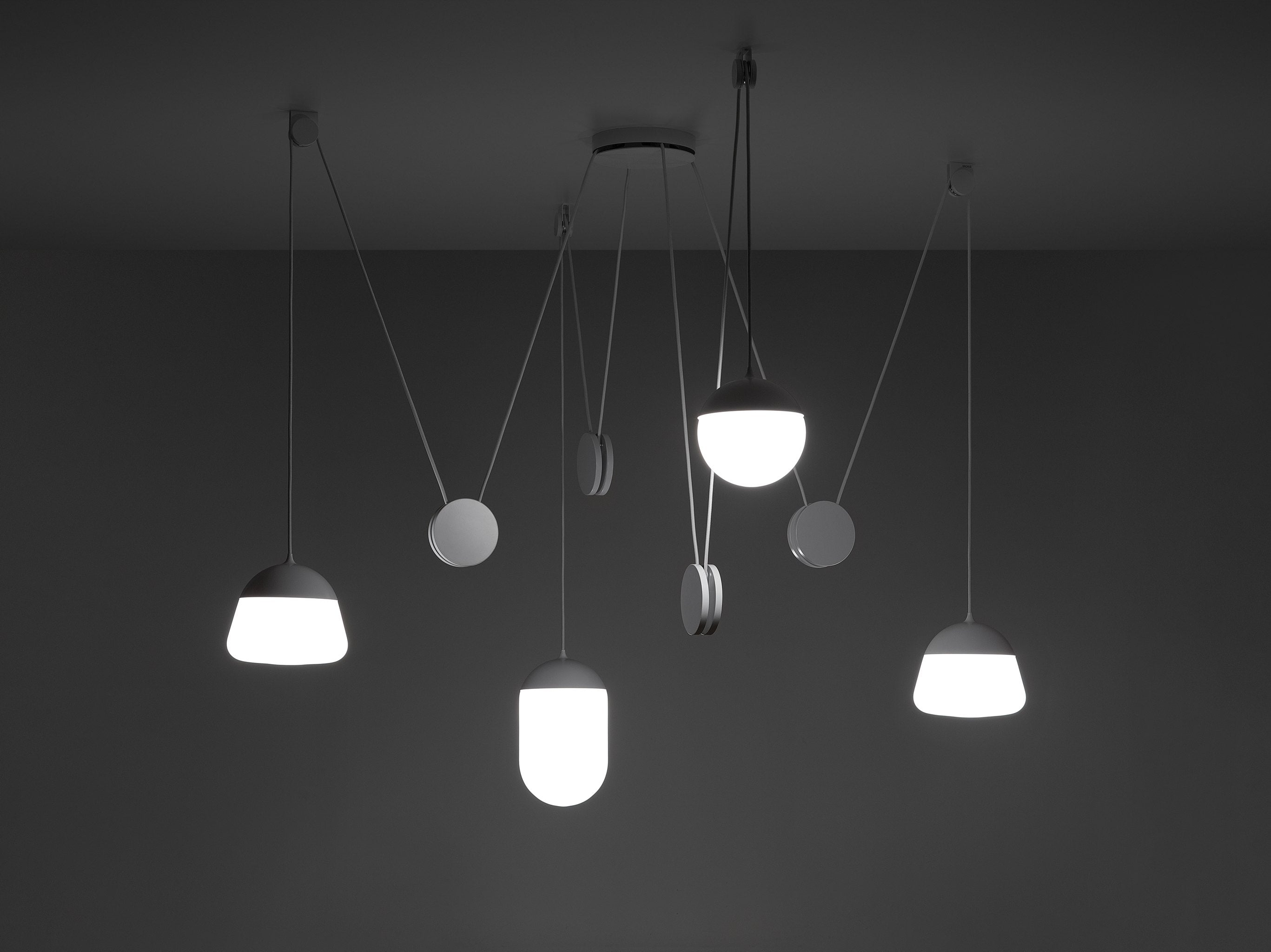 PLANETS pendant lamp matte glass