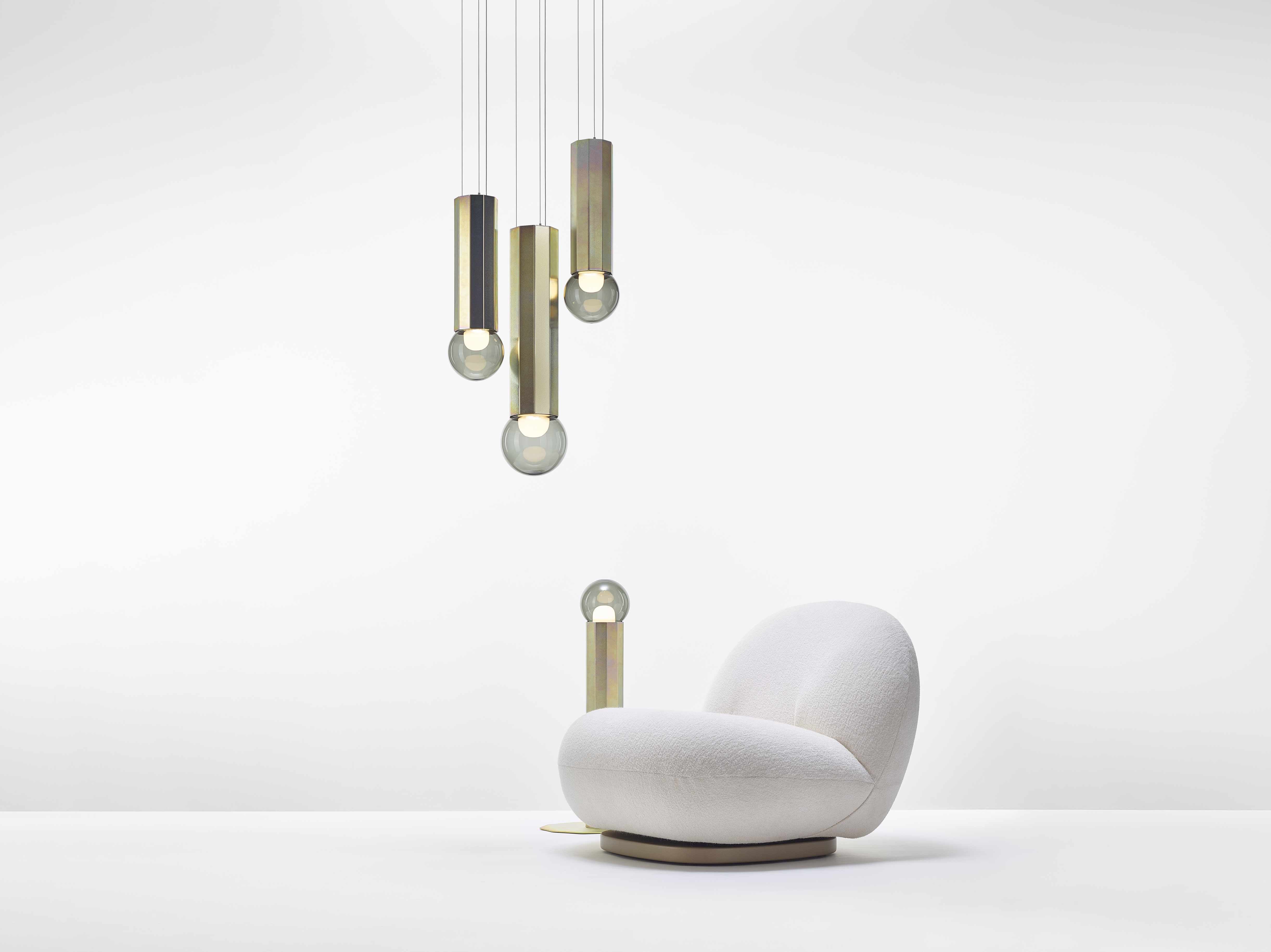 Prisma -Metall -Leuchte -Leuchten -Lampe