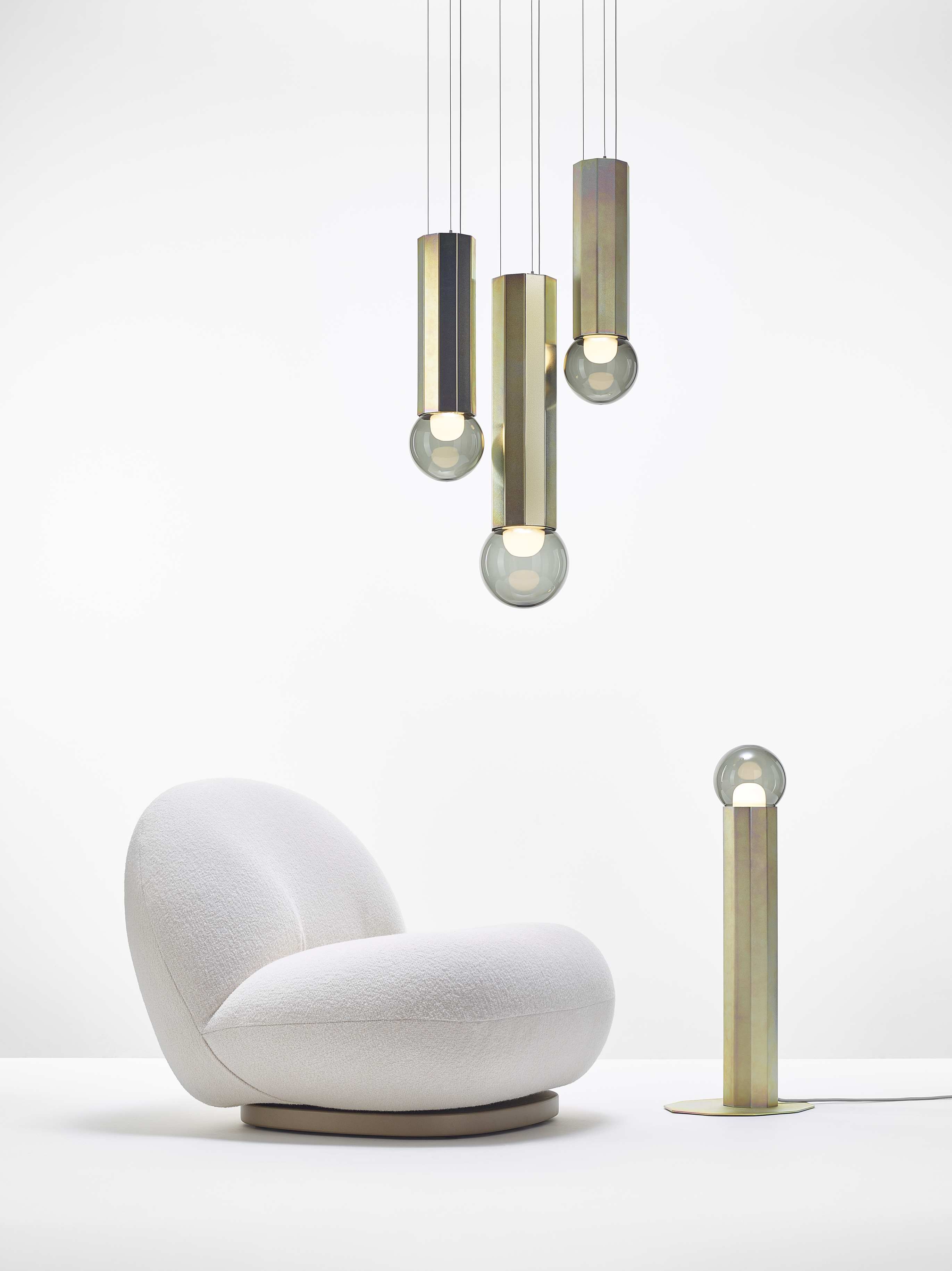 Prisma -Metall -Leuchte -Leuchten -Lampe