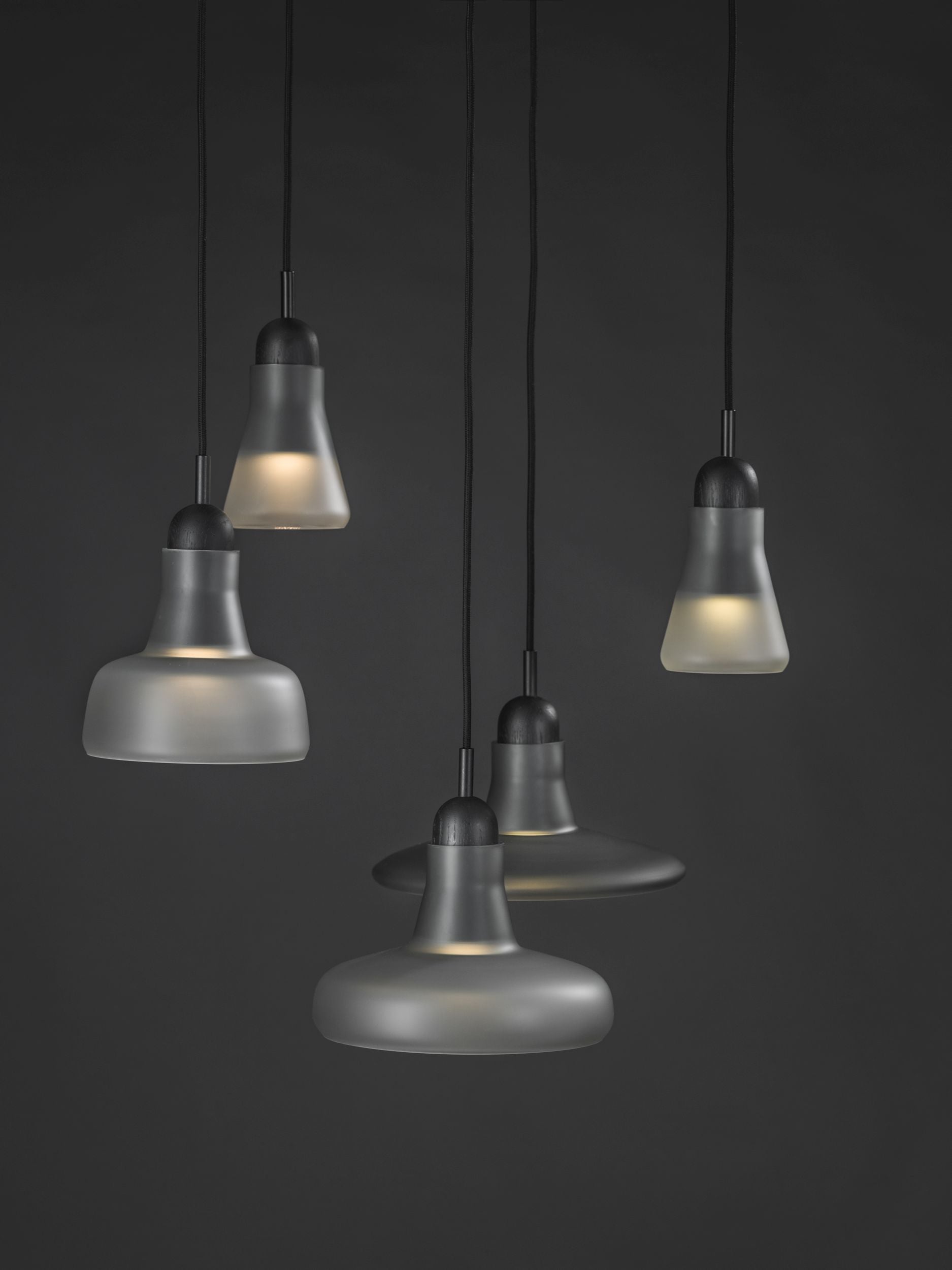 Schattenlampe Hanging Lampe - freies Glas einstellen