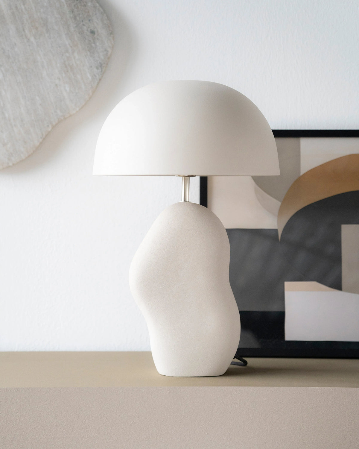 Lampa stołowa AIZU kremowy, marka By Boo