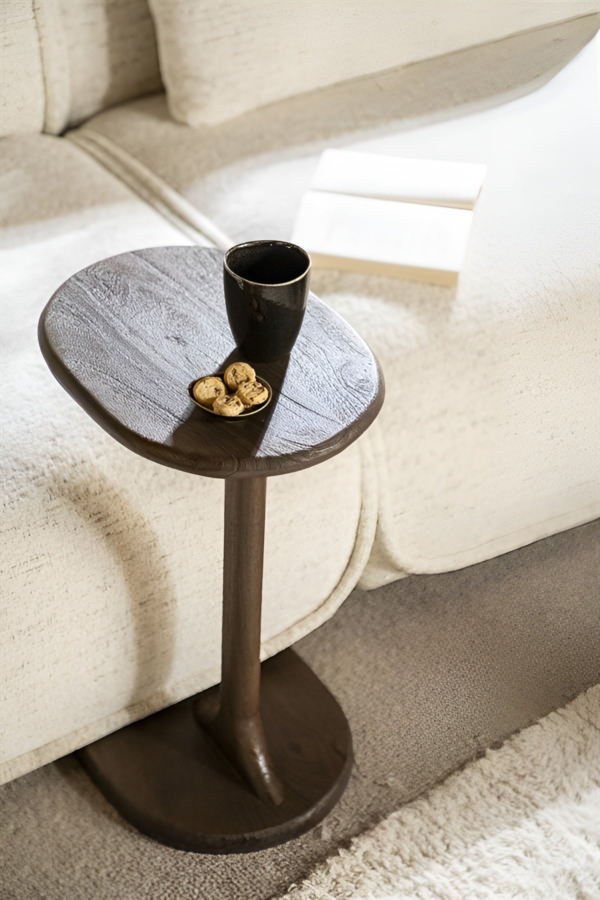 FENIX Side Table Black Mango Wood