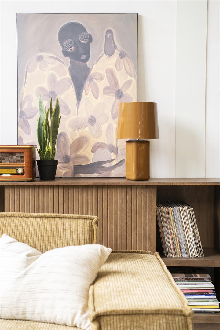 DIXON taupe table lamp