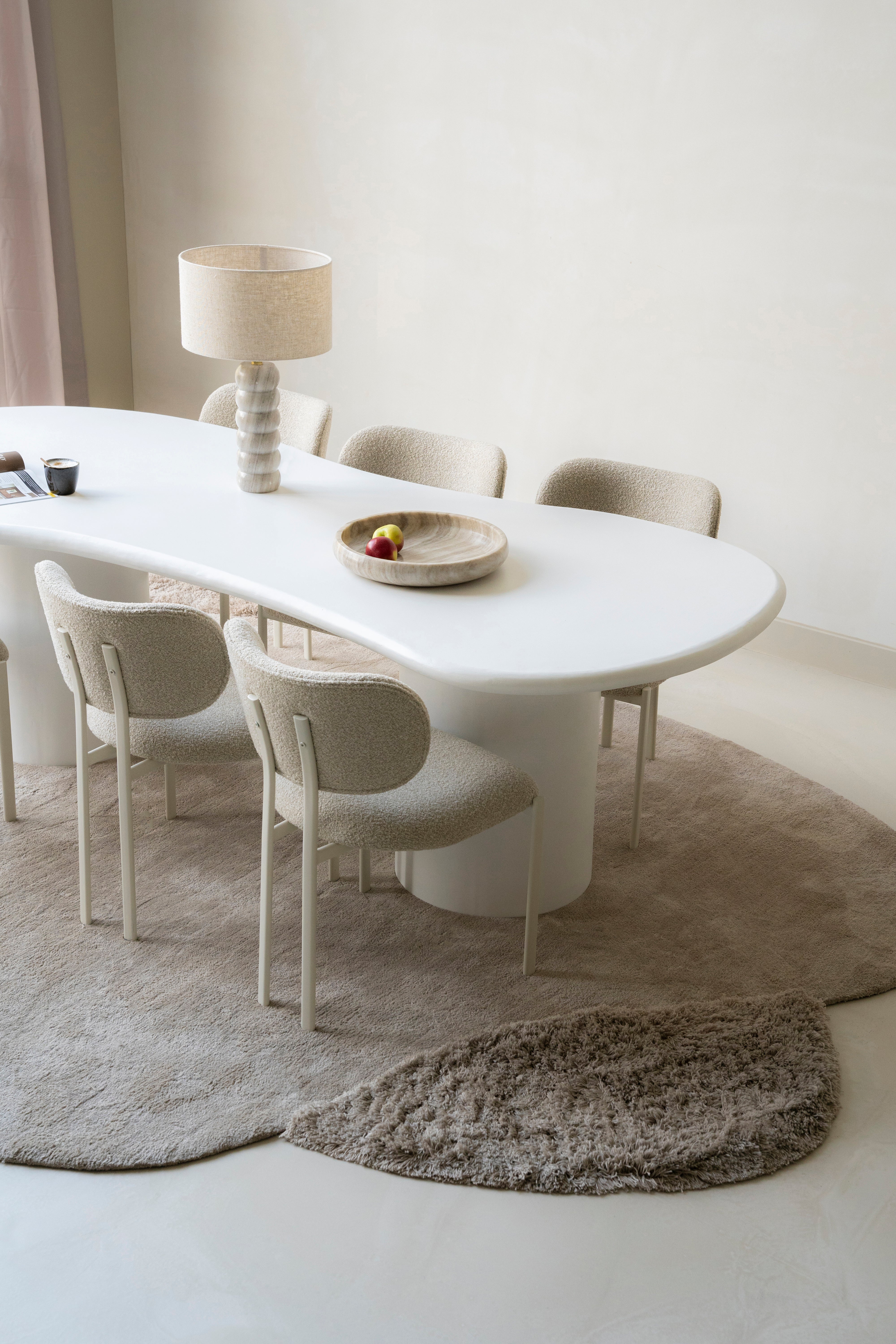 Oval rug PRAIA beige