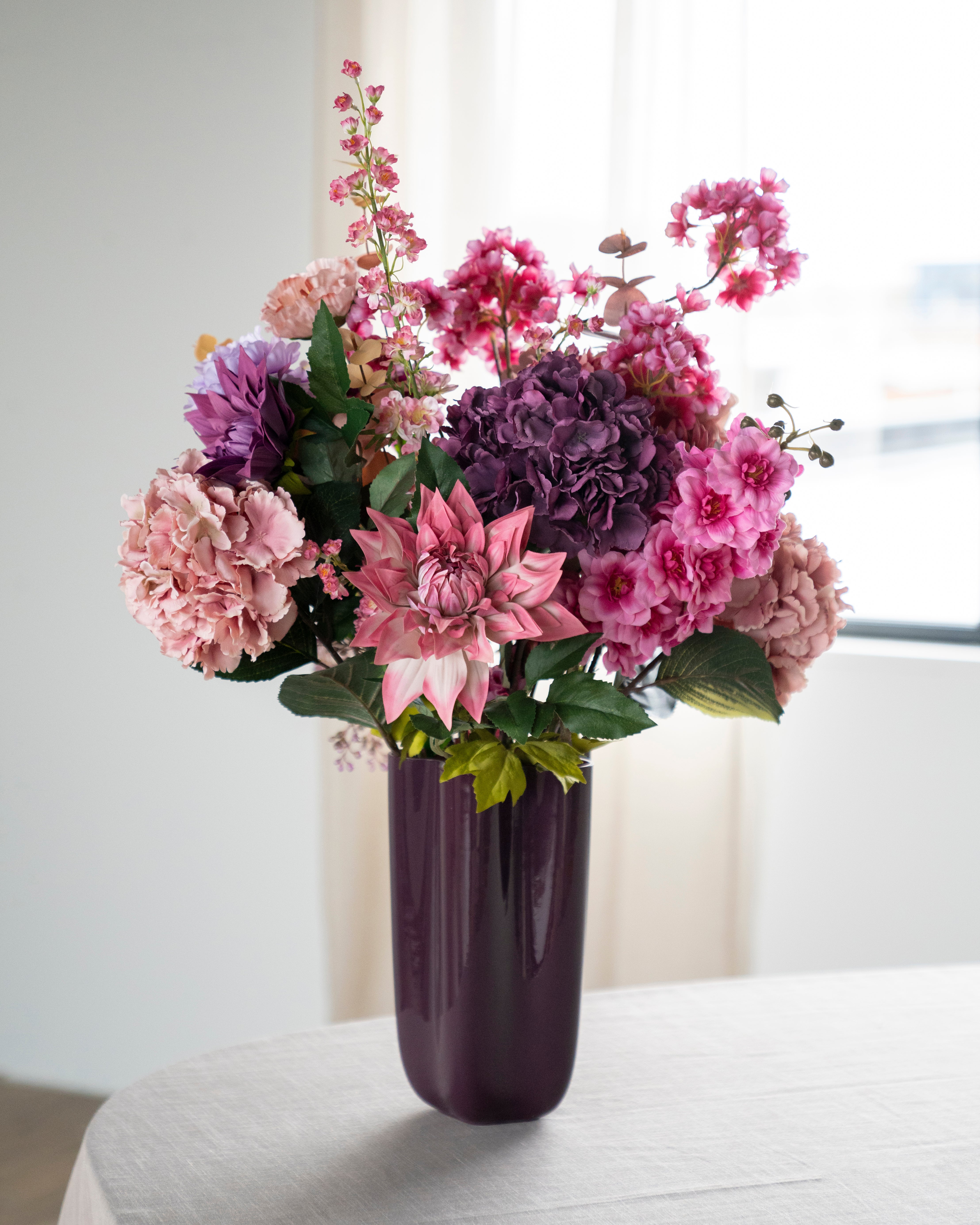 FLORI brown glass vase