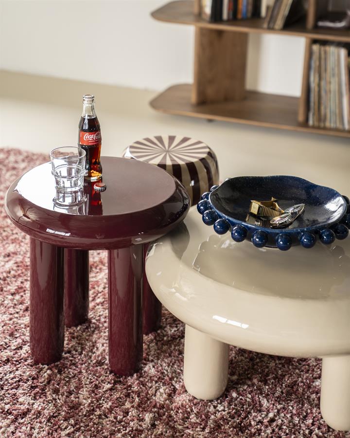 BALLOON burgundy coffee table