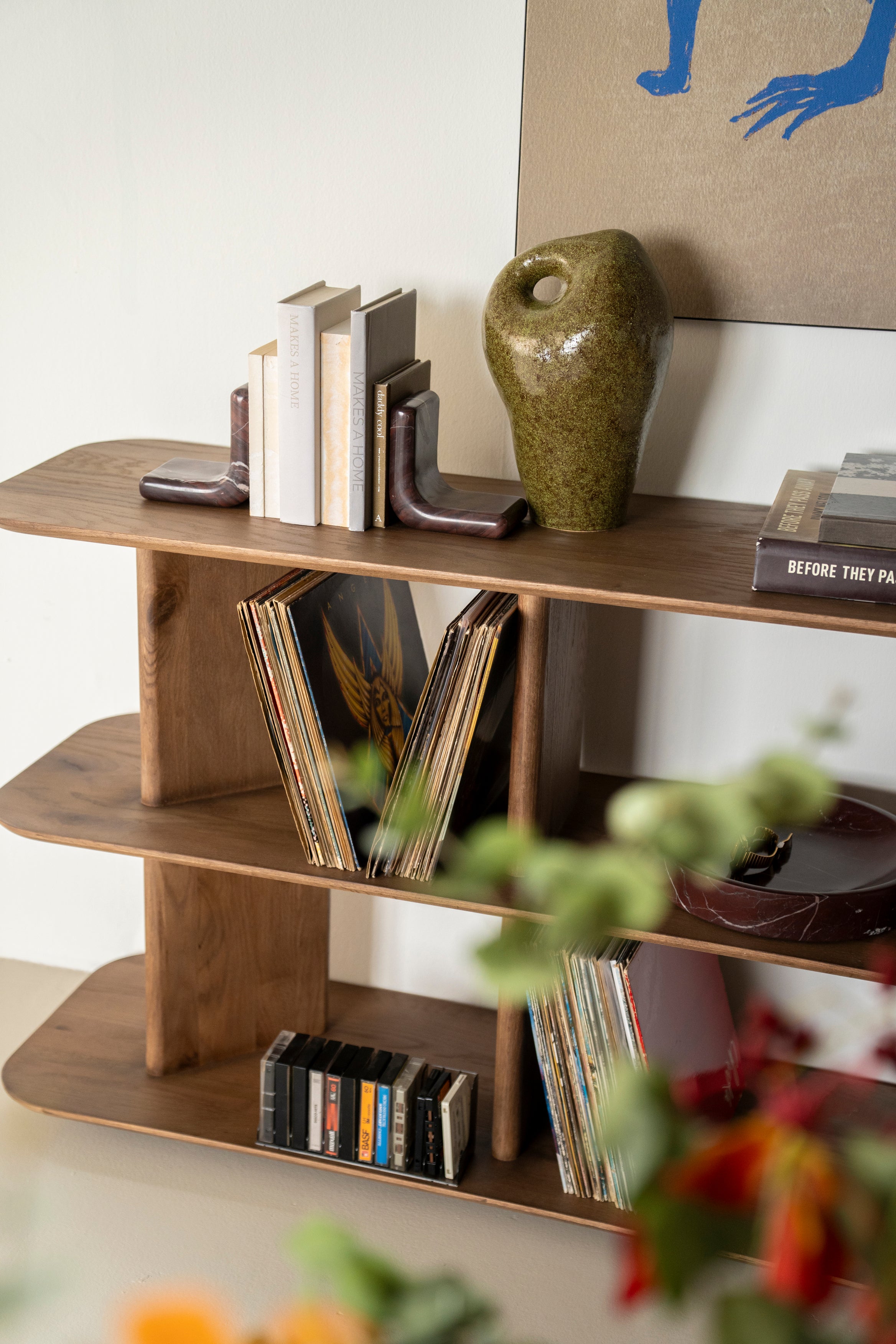 VERDE Bookend brown marble