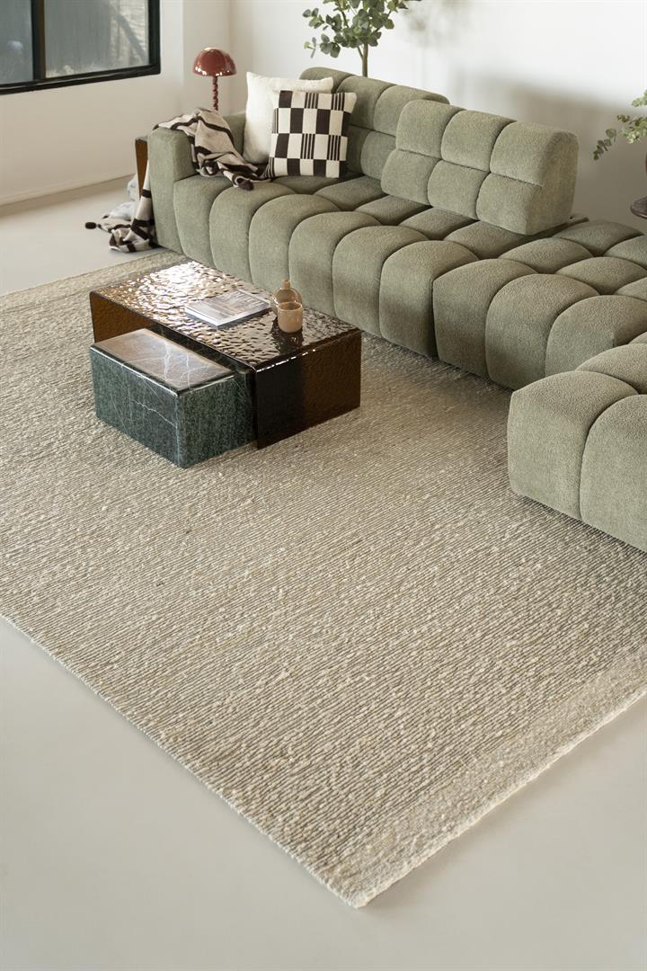 Couchtisch RIPPLE dunkelbraunes Glas
