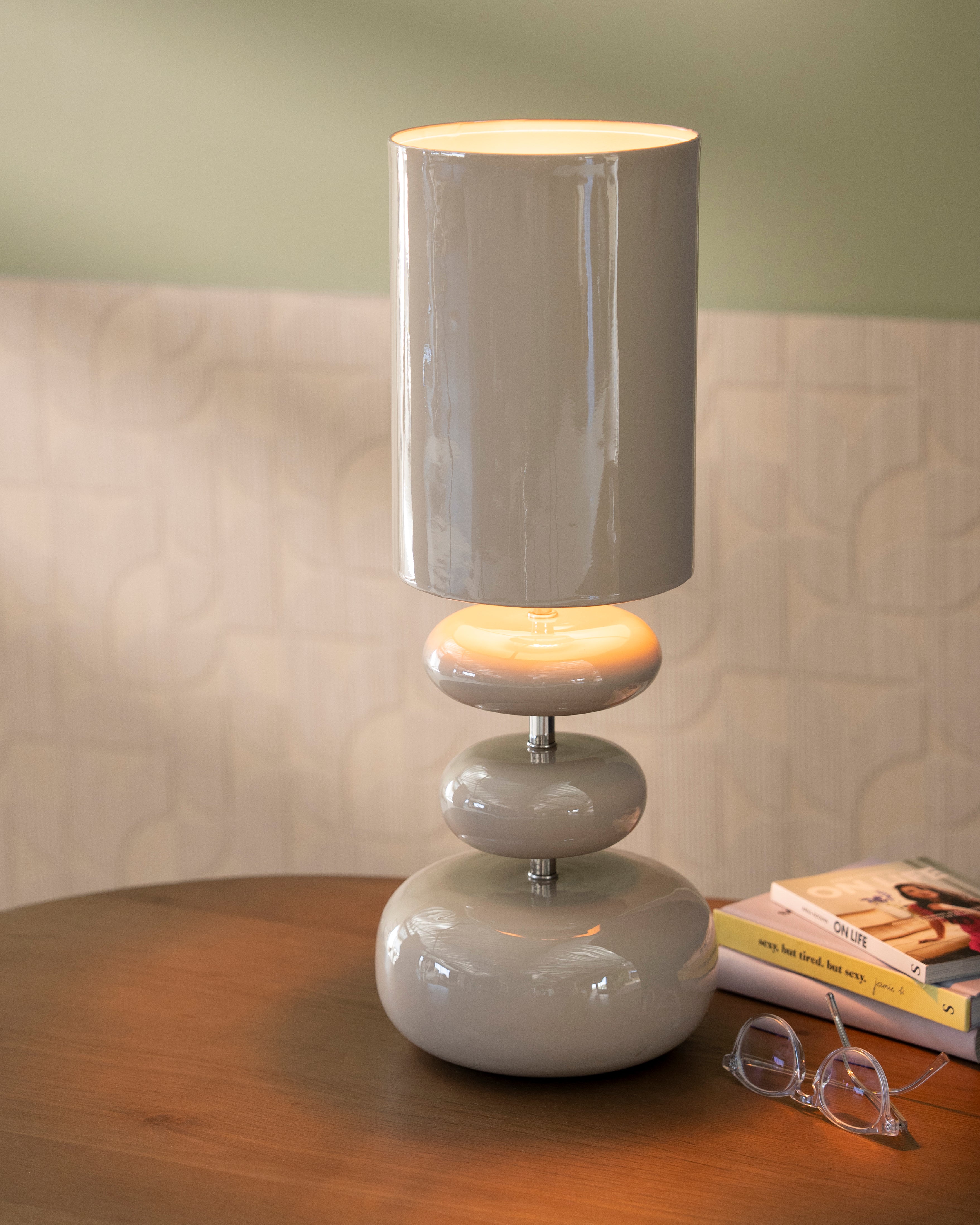 Tischlampe ORBS beige