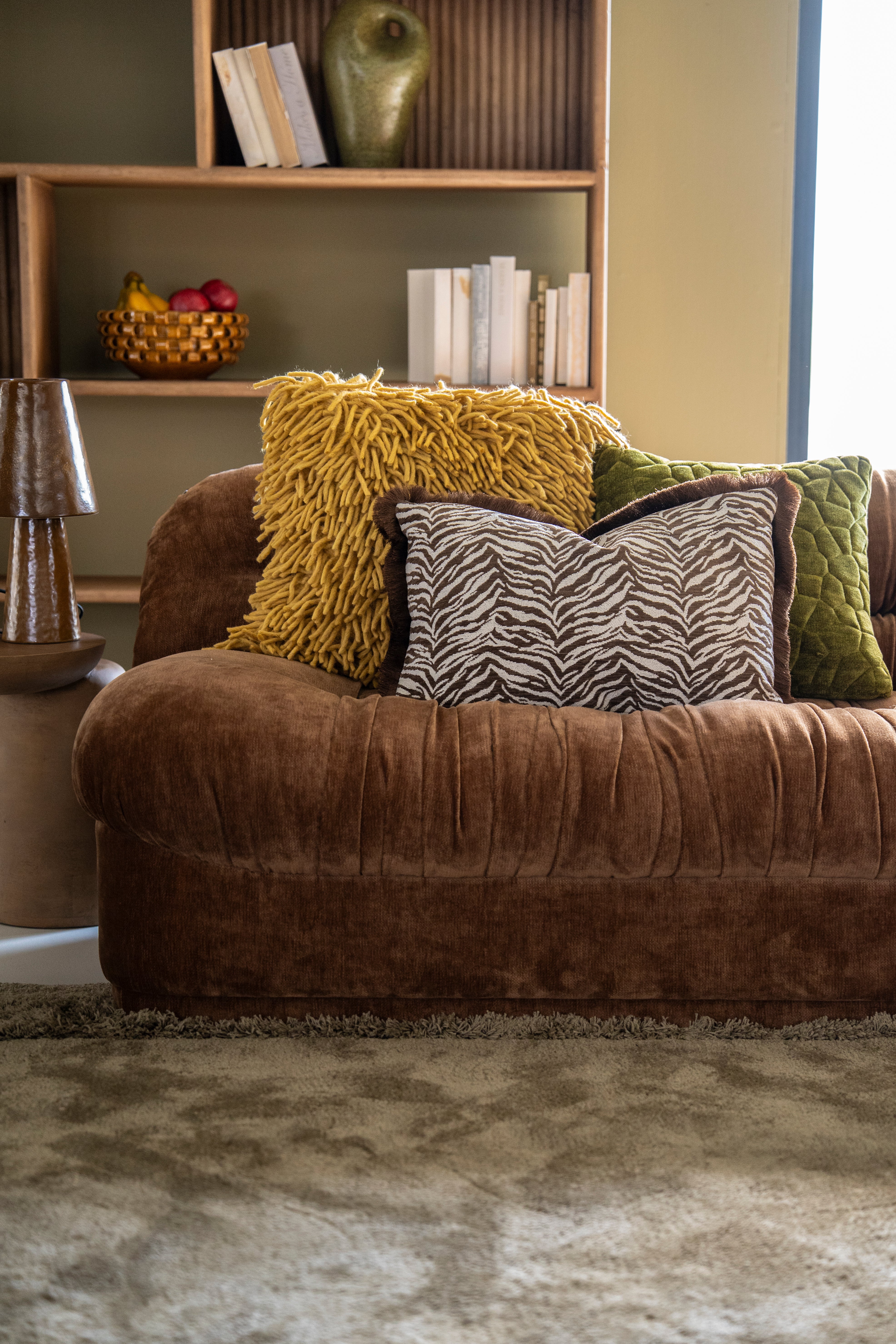 MOPPY mustard pillow