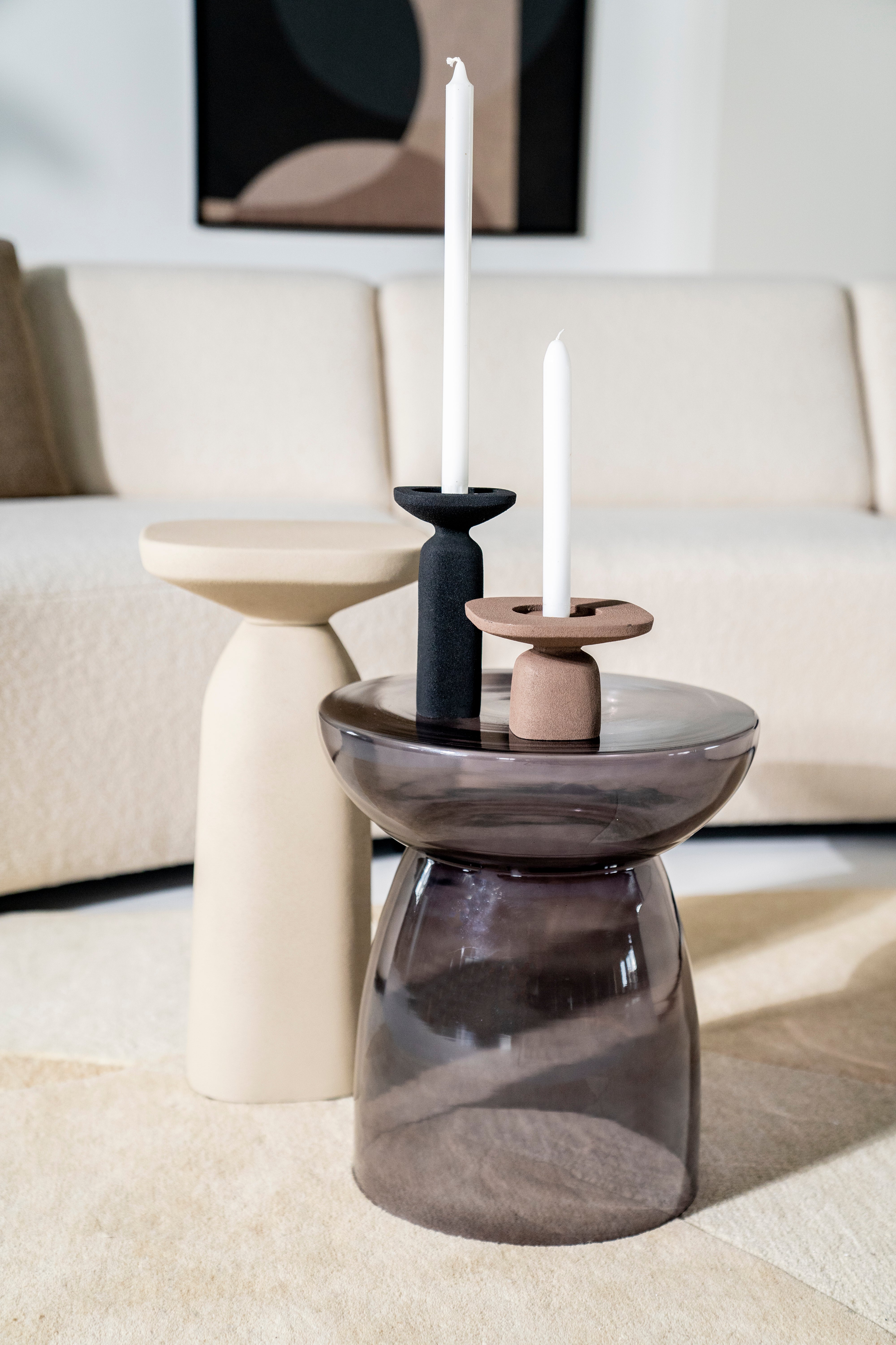 SQUAND Beige Side Table