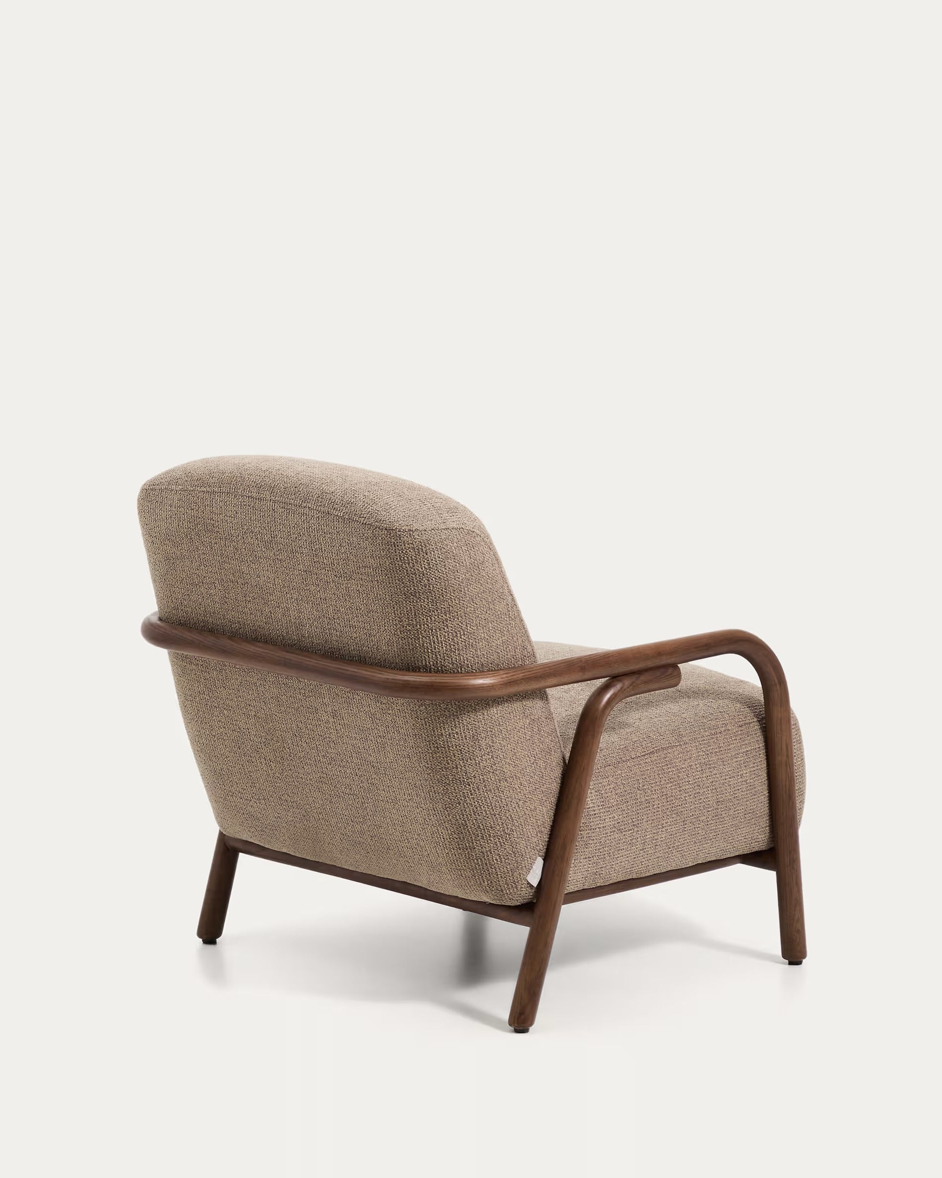 Sessel SYLO taupe mit dunklem Eschenfuß