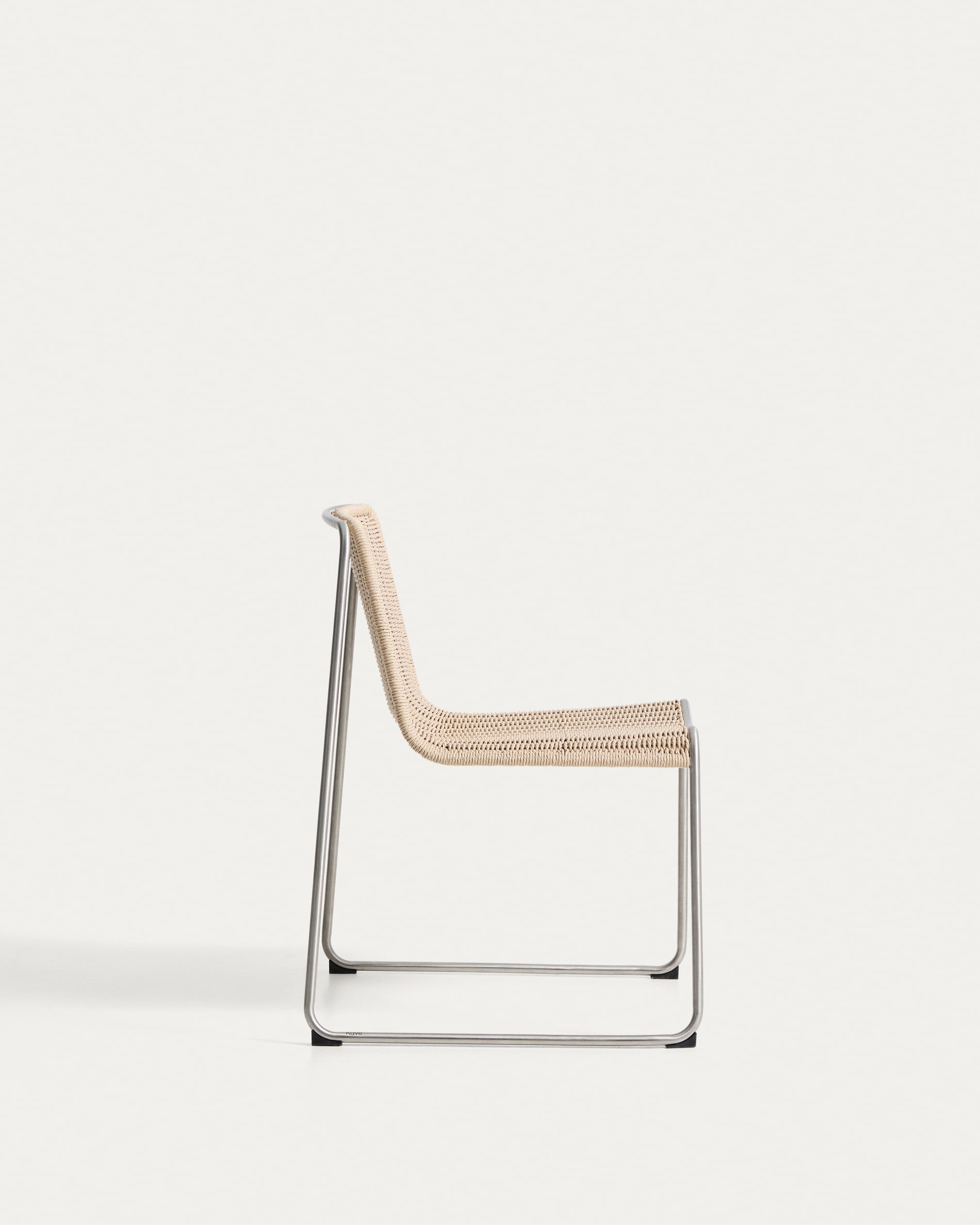 Gartenstuhl TAVARI beige mit Stahlbasis