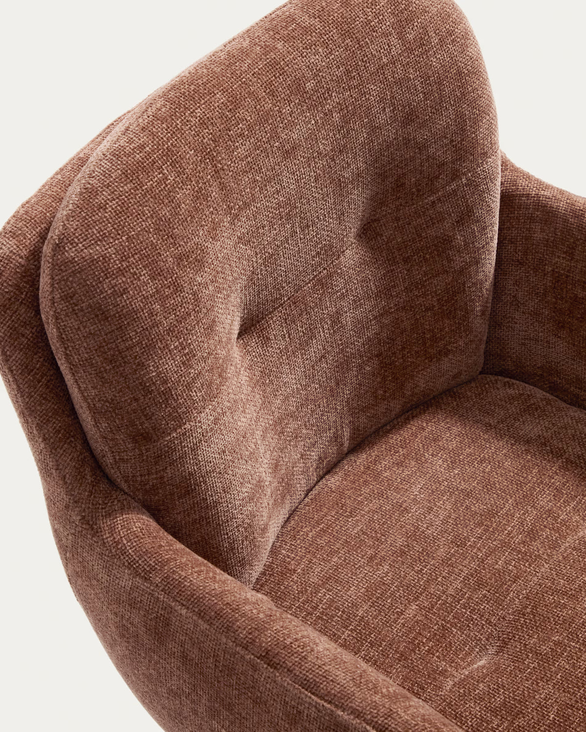 Drehstuhl LEXA braunes Chenille