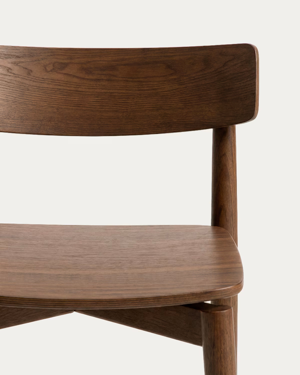 Barhocker EVERA aus dunklem Eichenfurnier