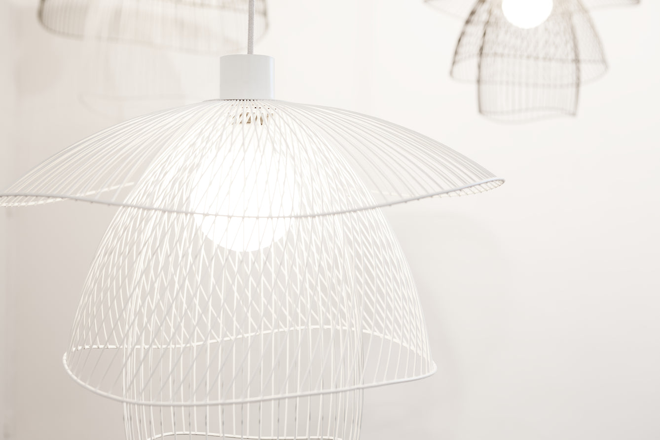 Lampa wisząca PAPILLON biały – Forestier