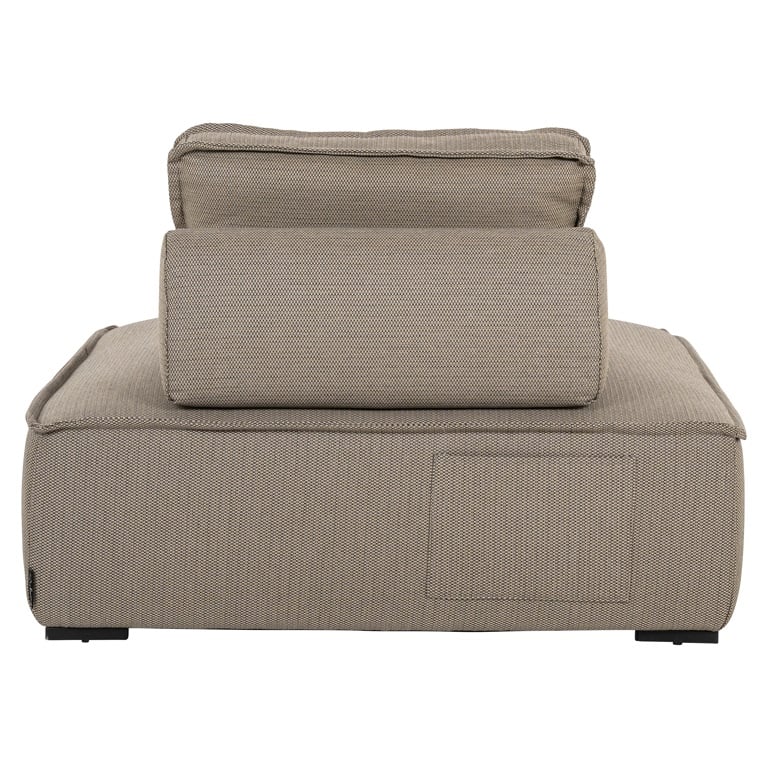 Outdoor Chaise Longue JONDAL Cream-Brown