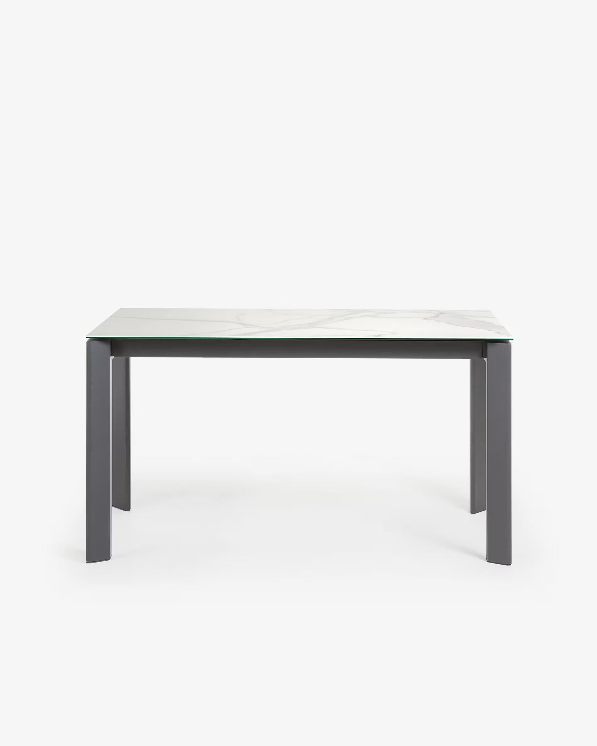 AXIS porcelain extendable table with a gray base