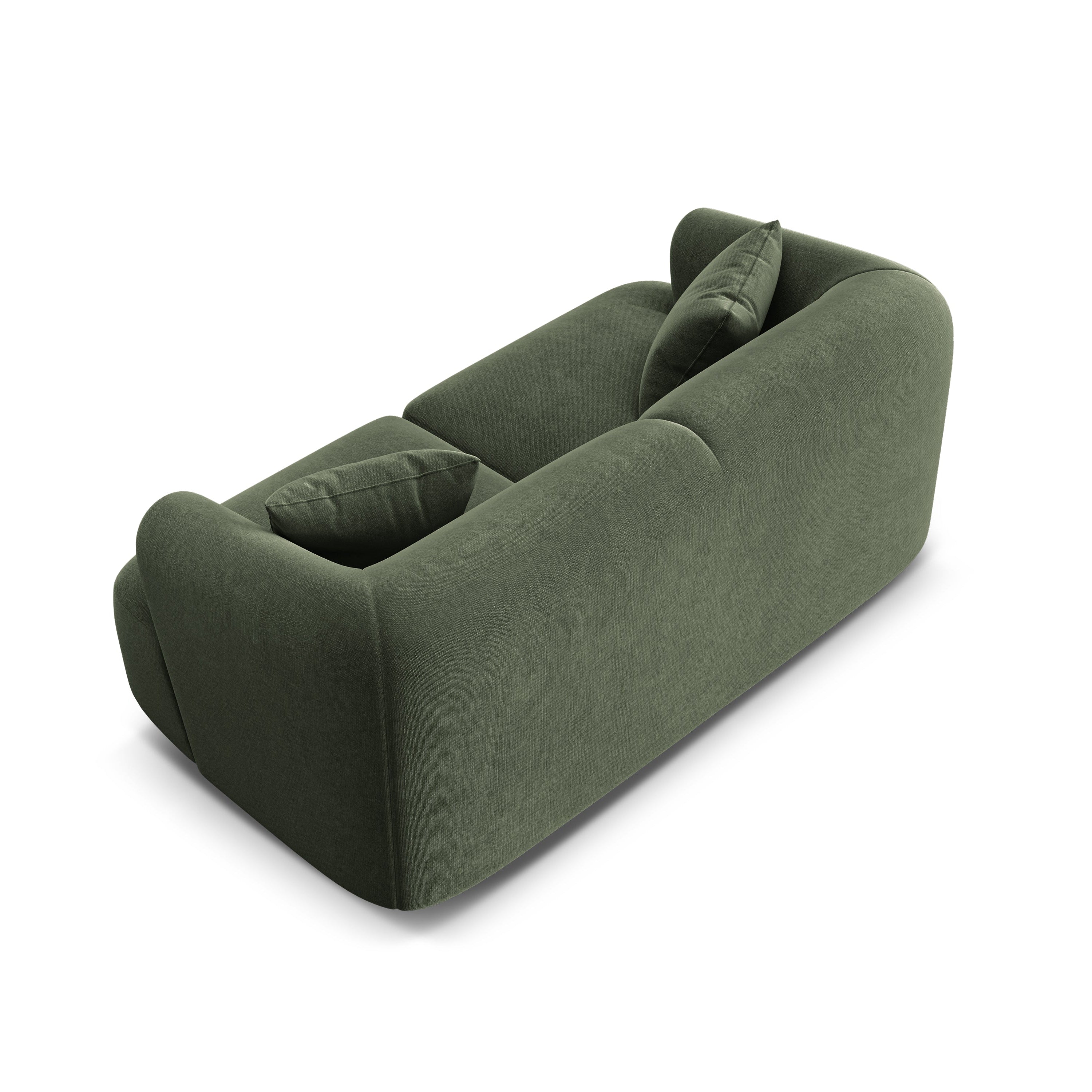Velvet 2-Seater Sofa CAMPI Green