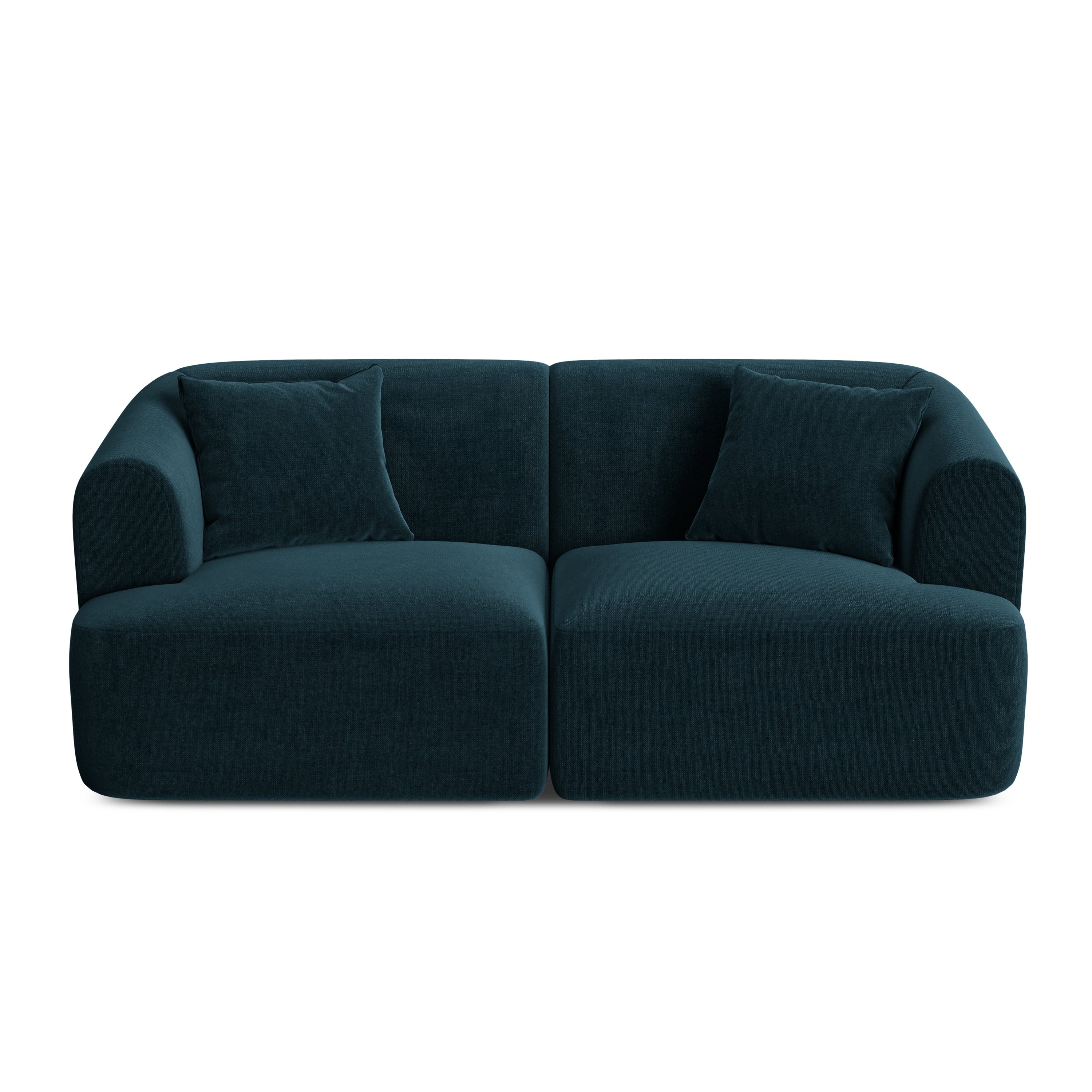 Samtsofa 2-sitzig CAMPI petrol