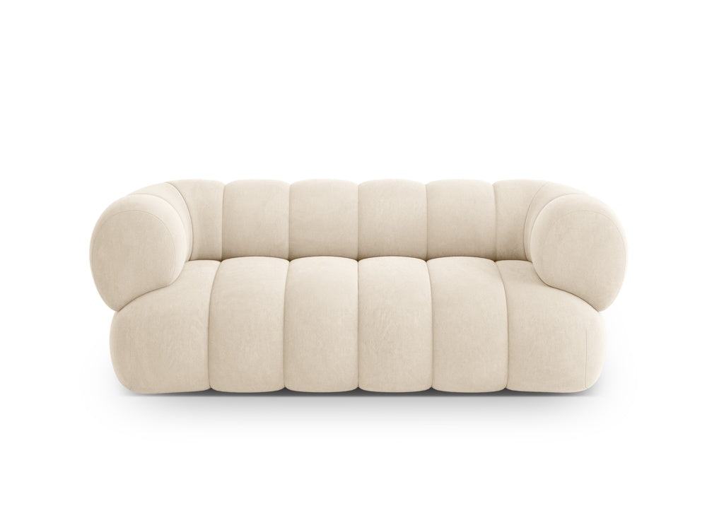 2-seater velvet sofa KOGE beige